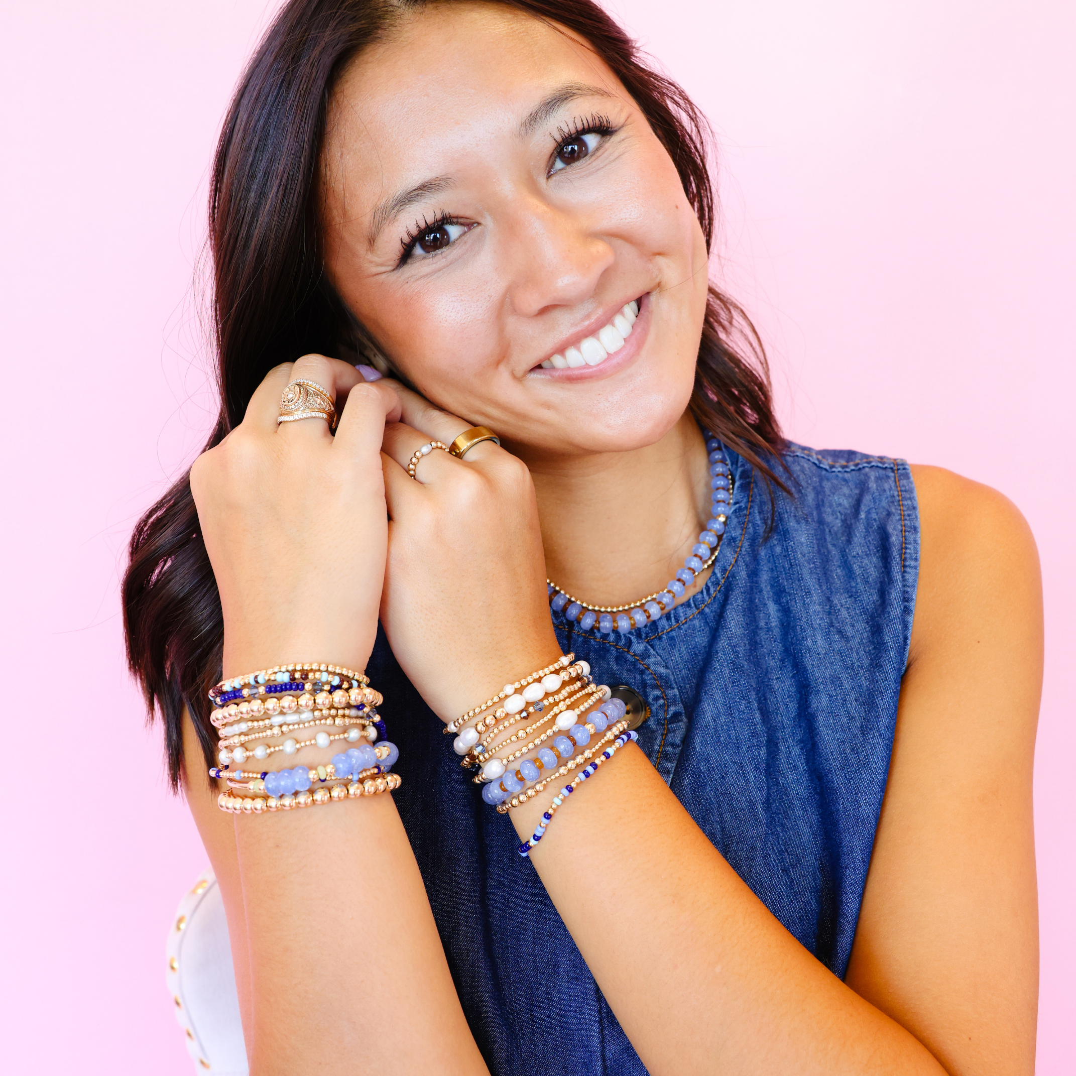 Caroline Bracelet in Blue and Brown