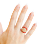 The Poppi Ring in Bright Red