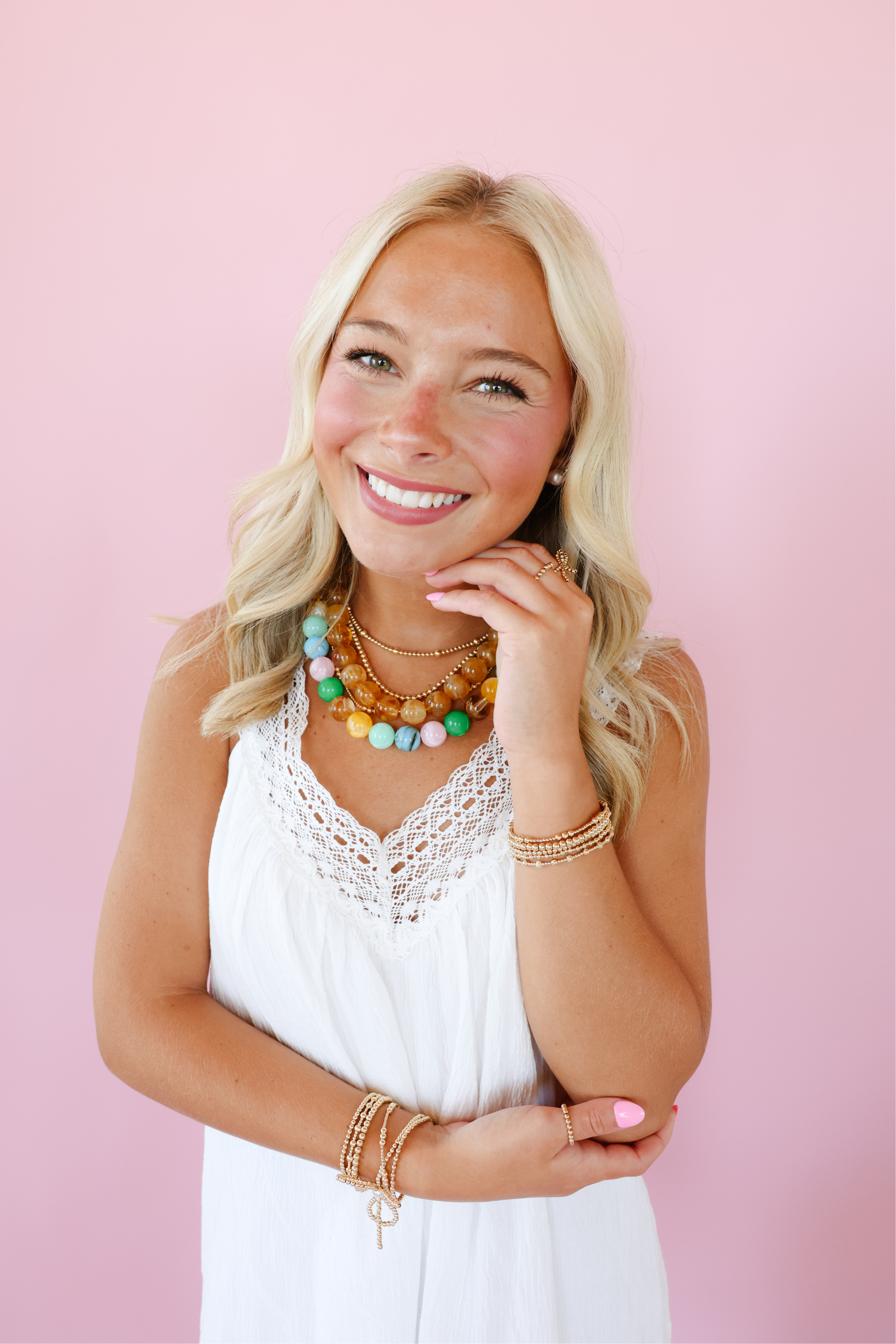 Brown Gumball Necklace