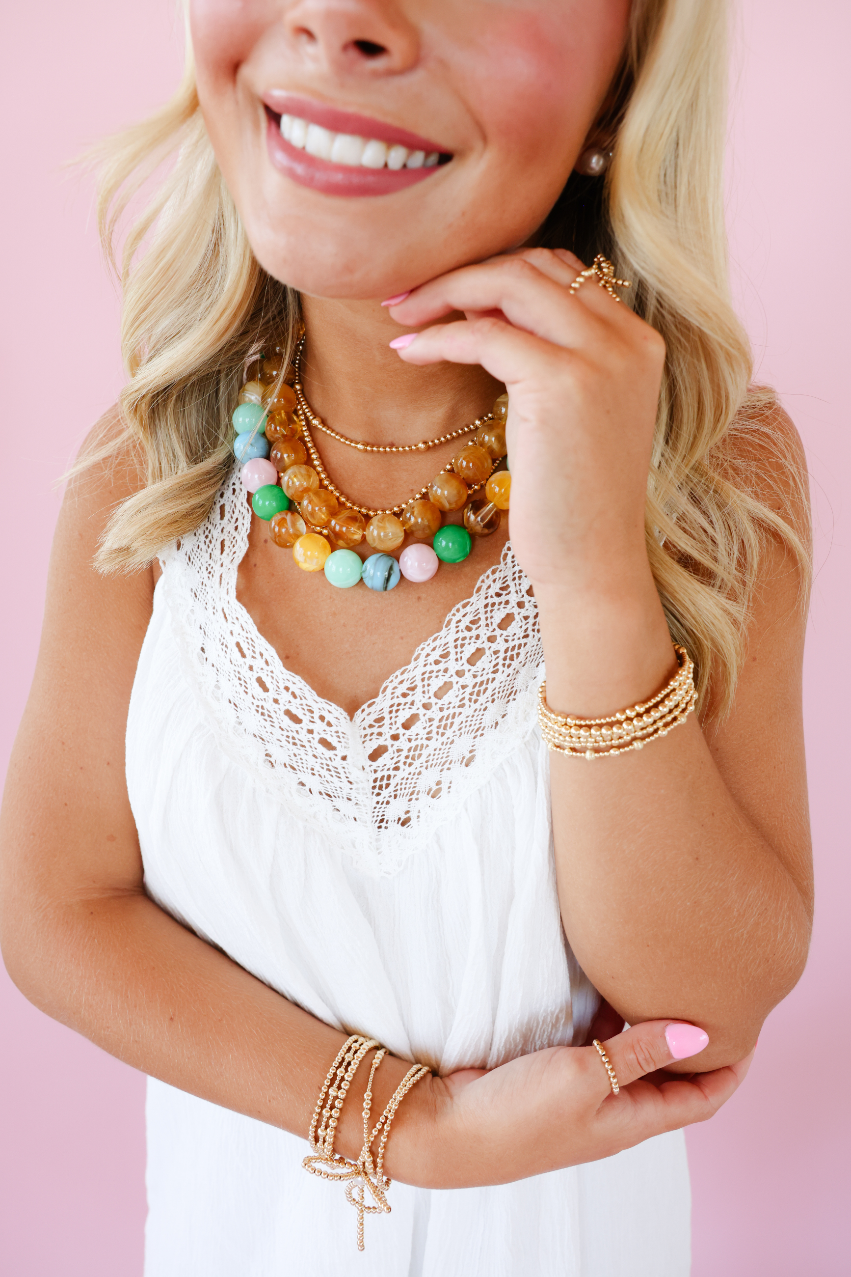 Brown Gumball Necklace