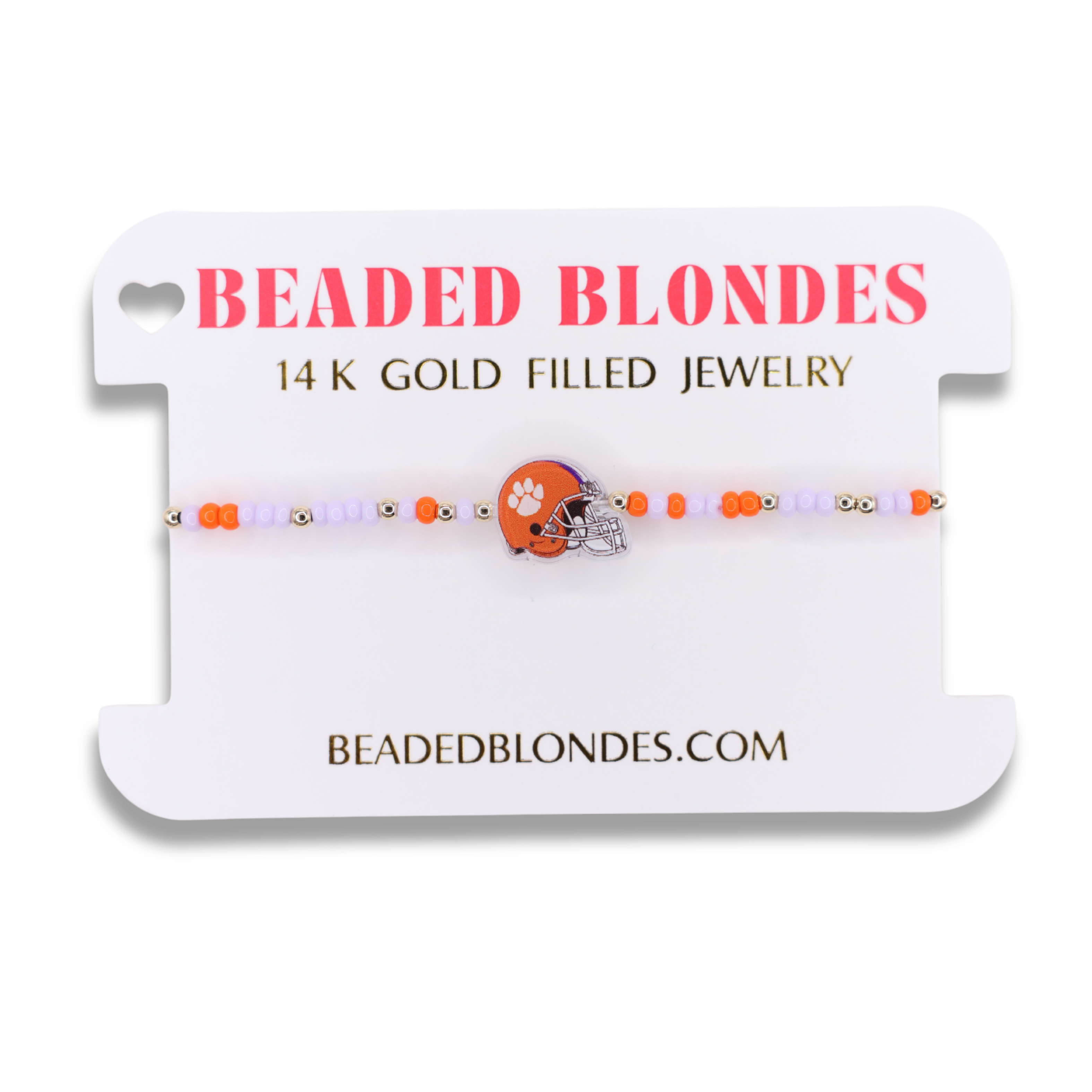 Clemson Helmet Bracelet on Color