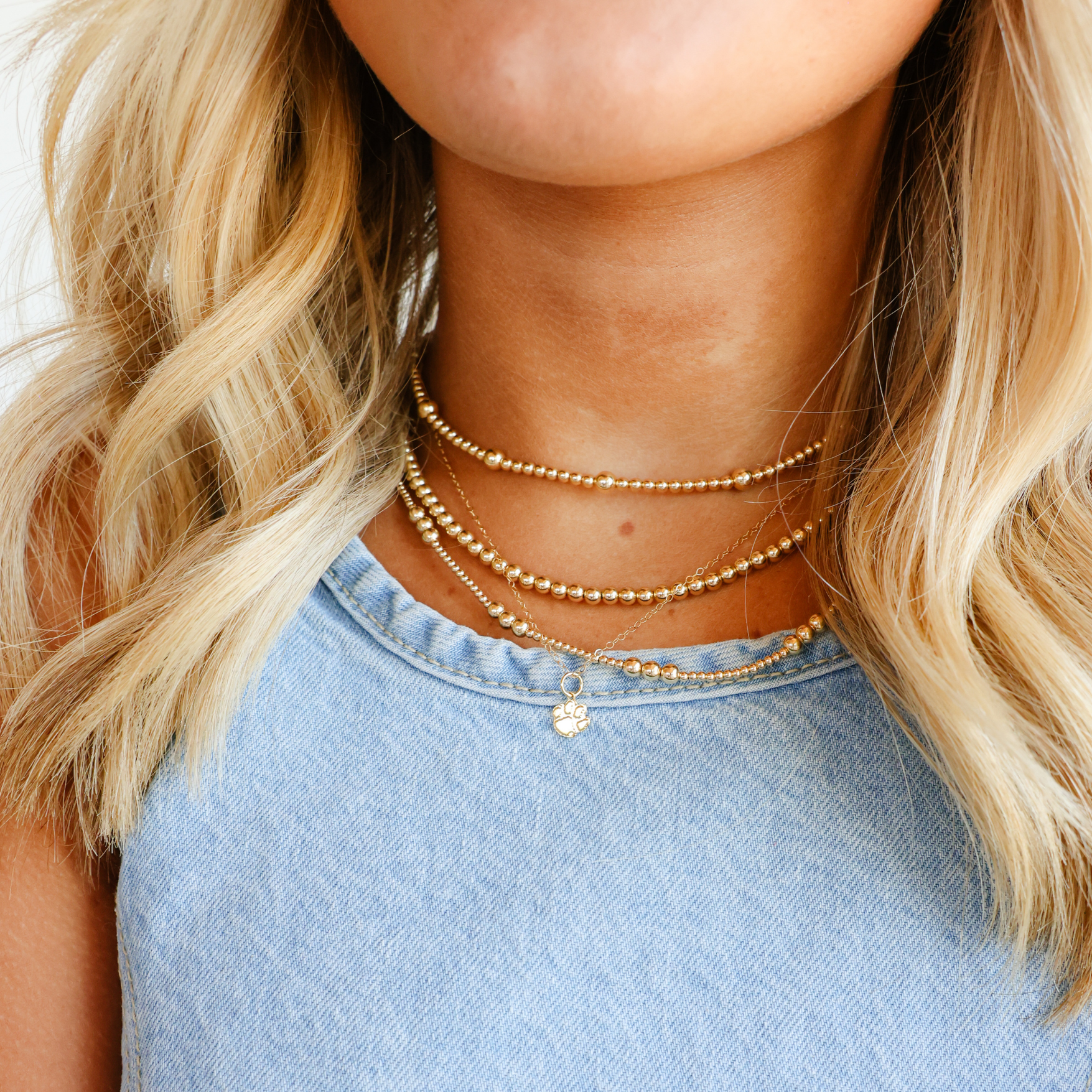 Clemson Logo Charm Necklace