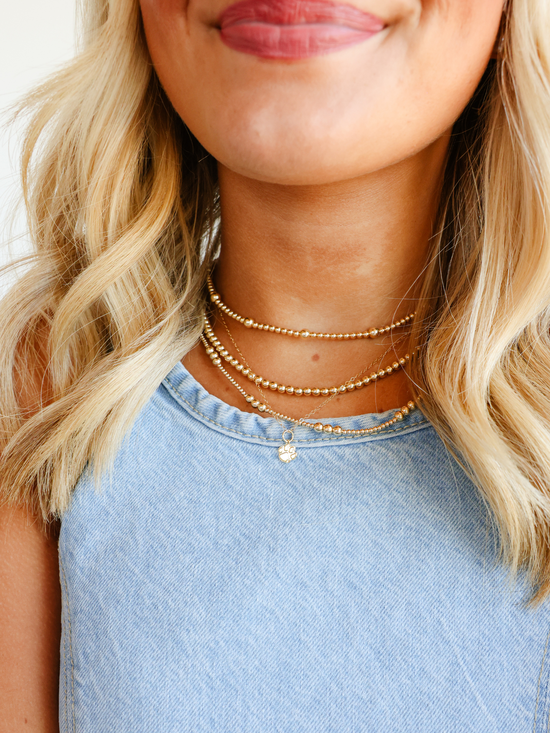 Clemson Logo Charm Necklace