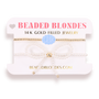 Crak on Gold + Pearl Bow Stack of 2