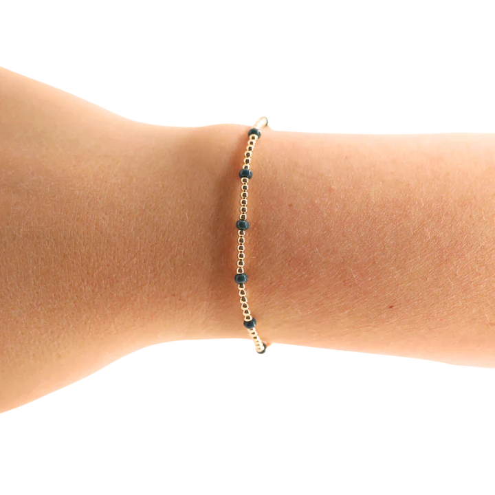 Midnight Green Dainty Poppi Bracelet (Spring Sale)