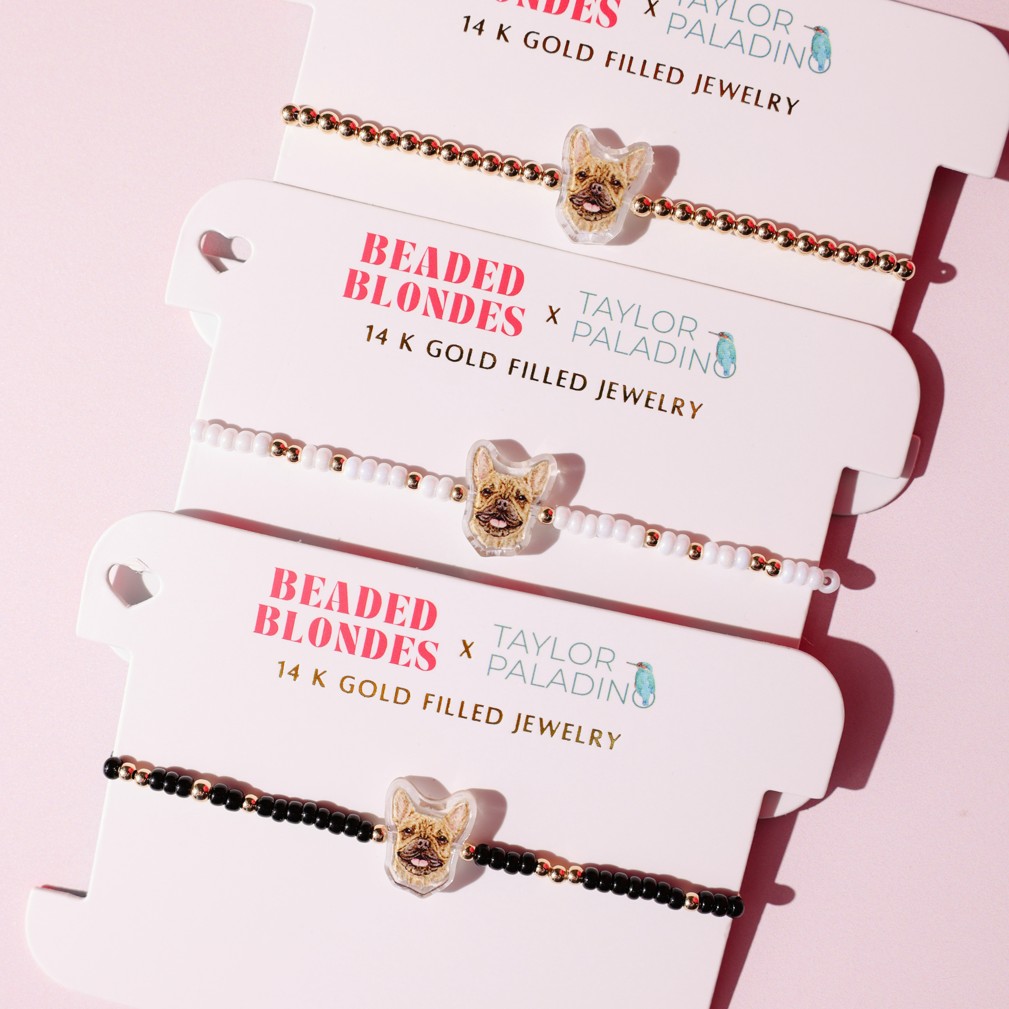 French Bulldog Bracelet on Gold