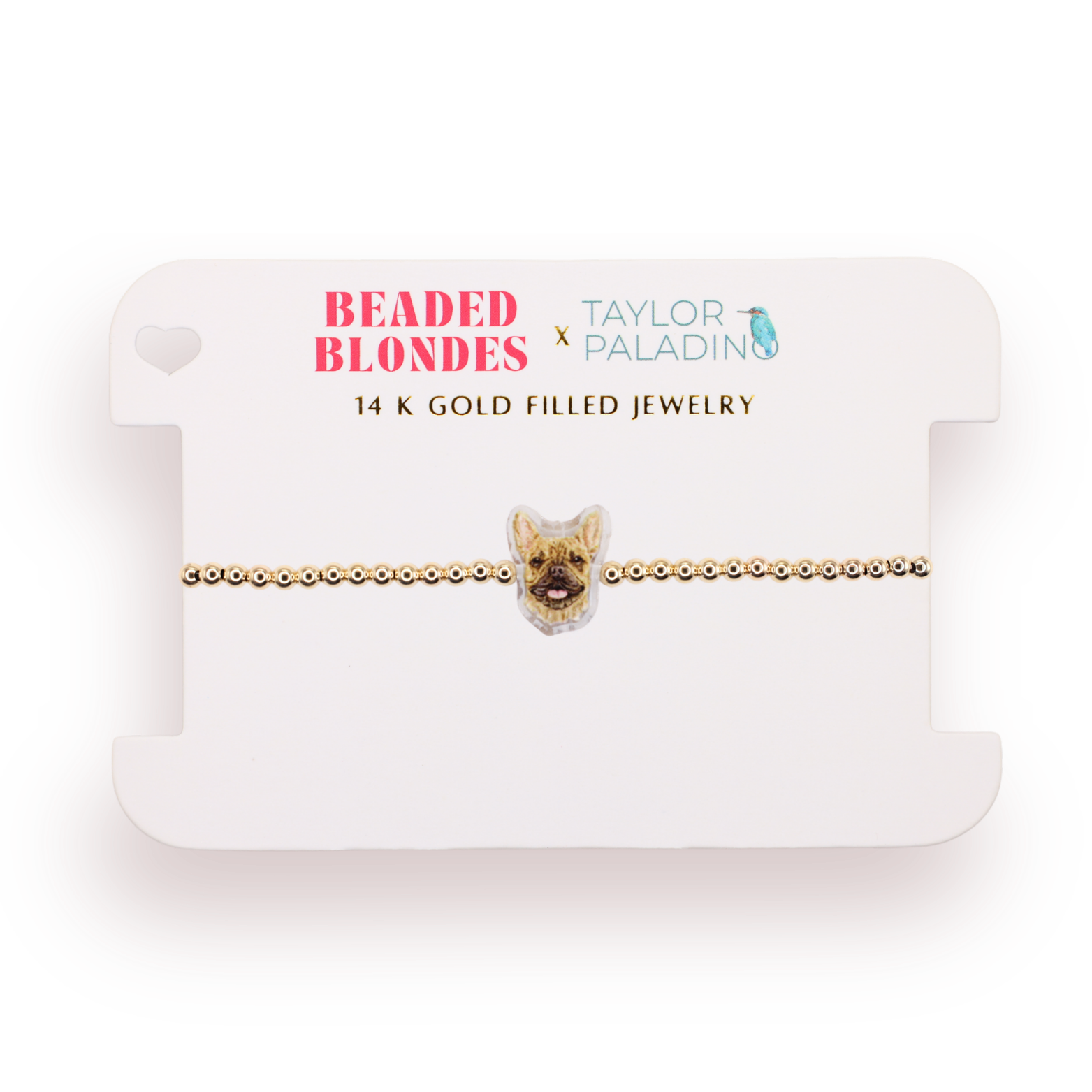 French Bulldog Bracelet on Gold