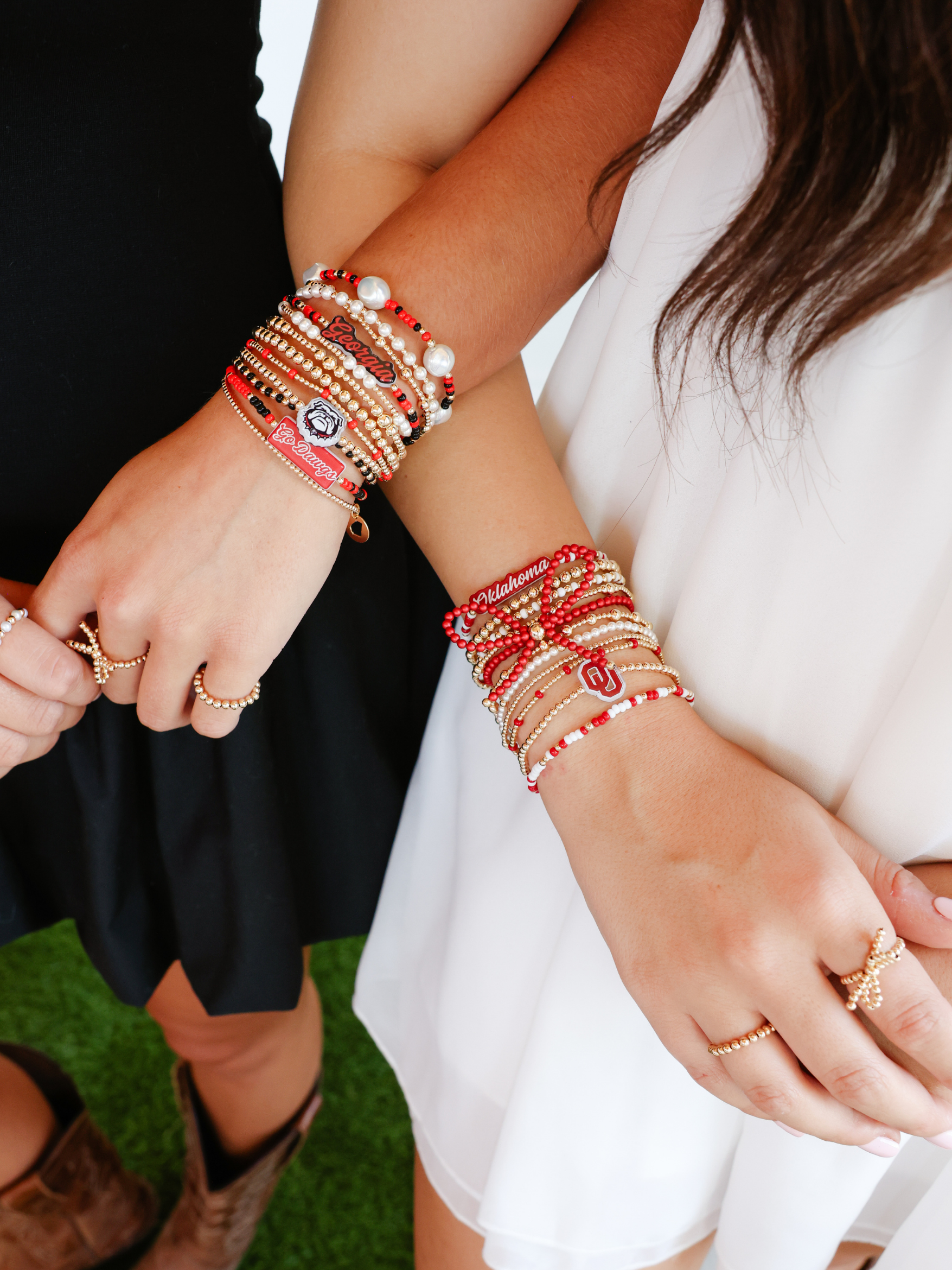 Georgia Logo Charm Bracelet on Color