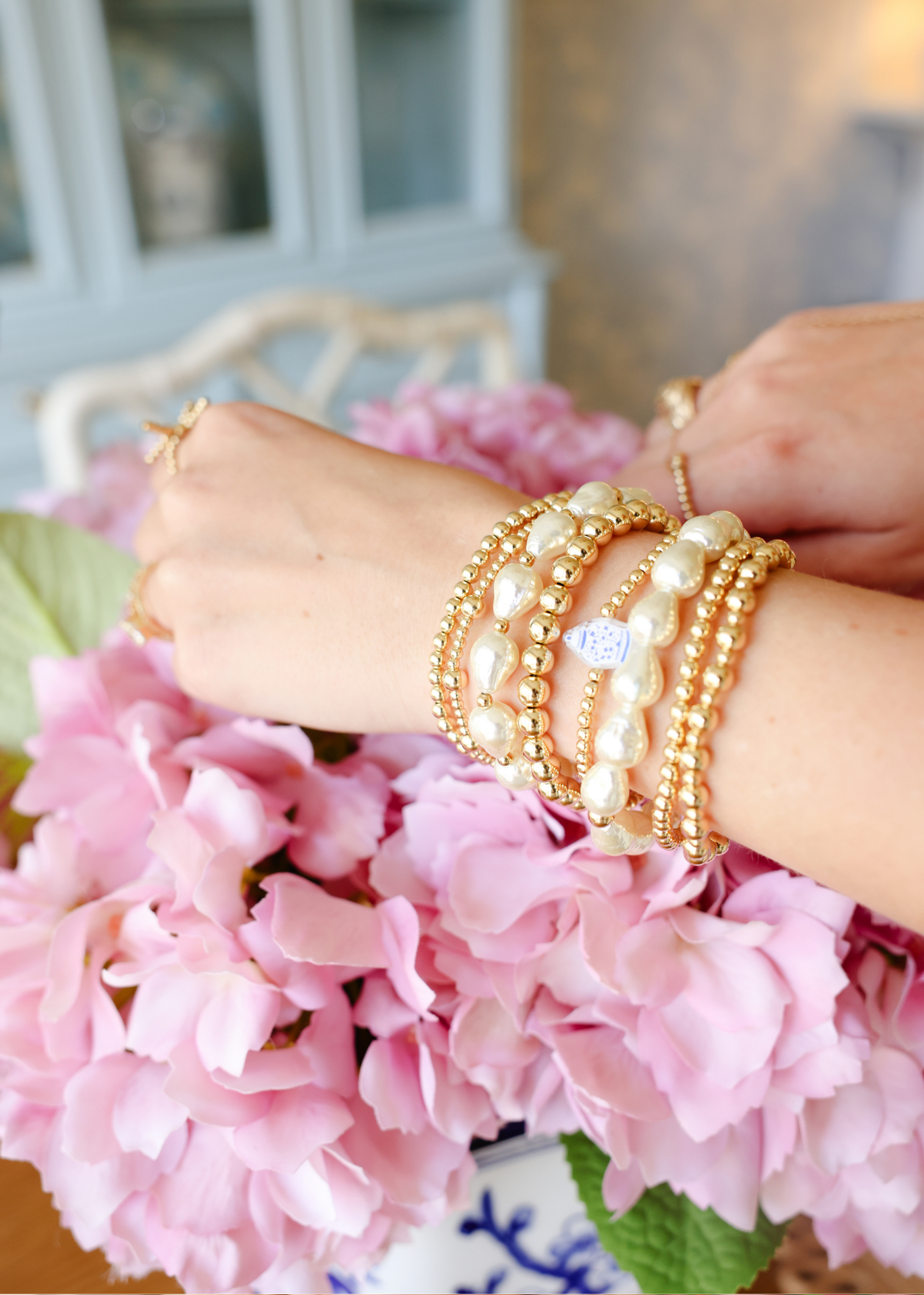 Ginger Jar Bracelet on Gold