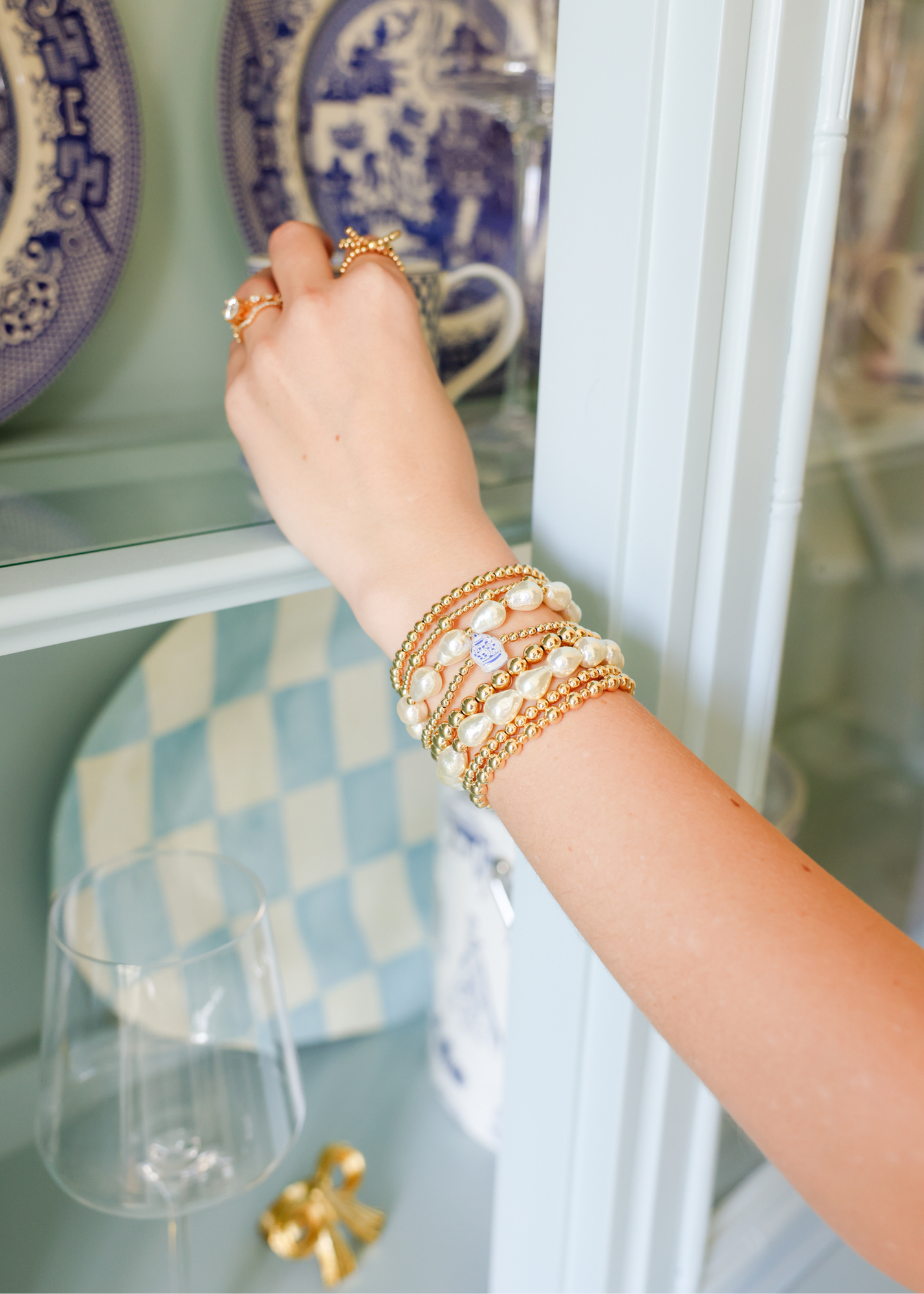 Ginger Jar Bracelet on Gold