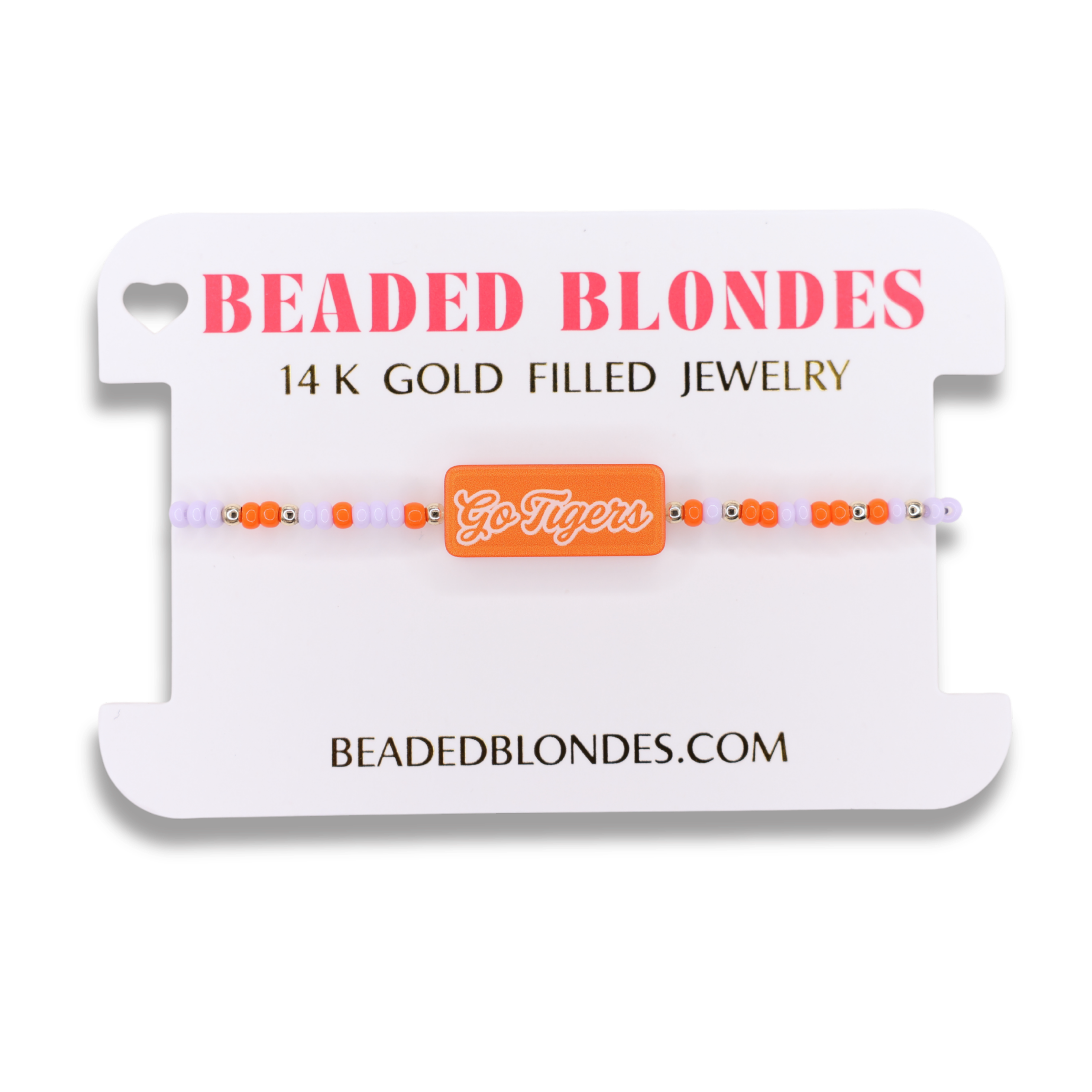 Go Tigers Block Bracelet on Color