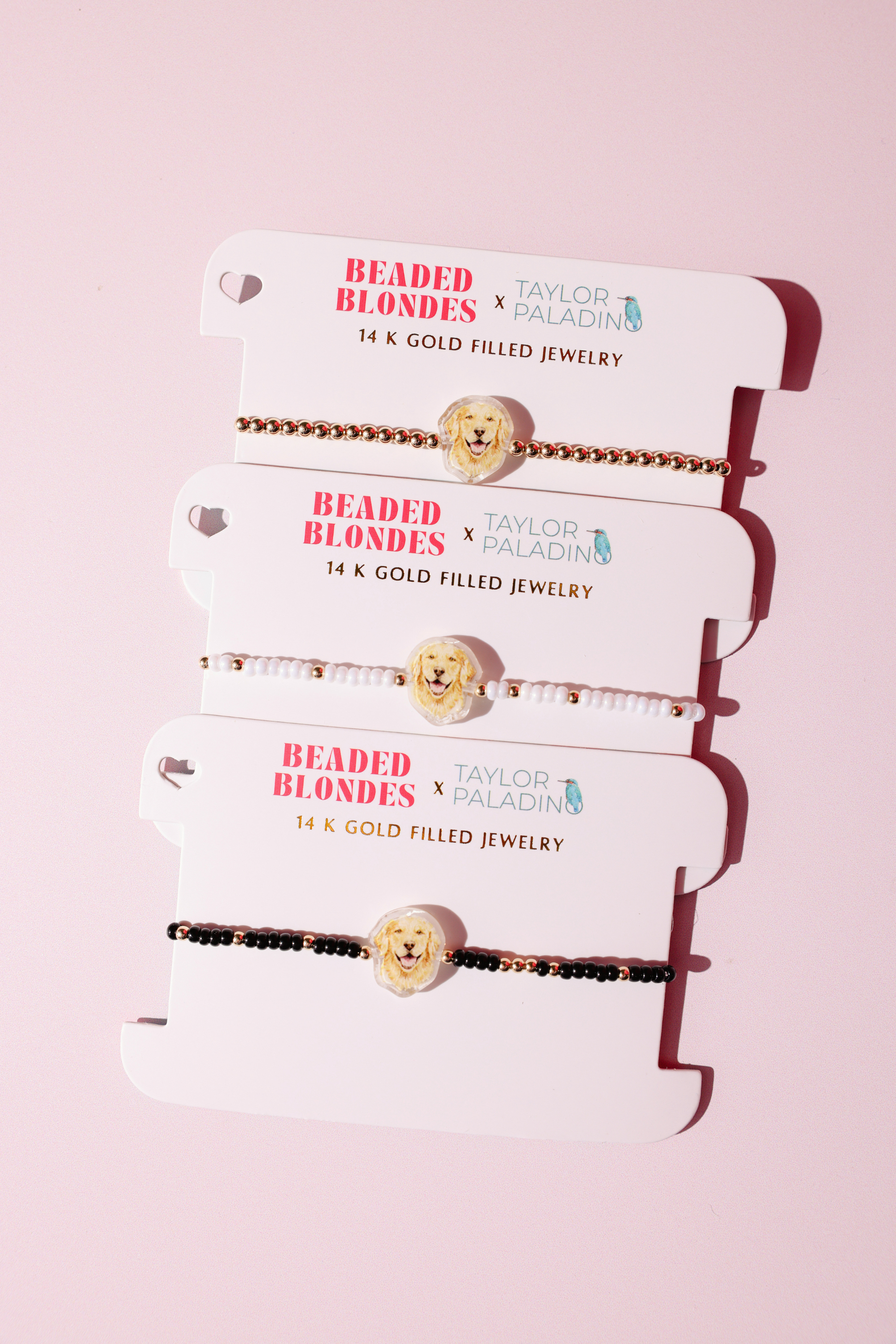 Golden Retriever Bracelet on Gold