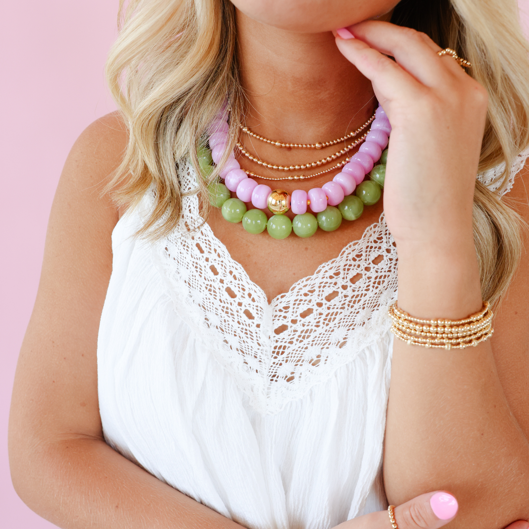 Light Purple Gumball Necklace