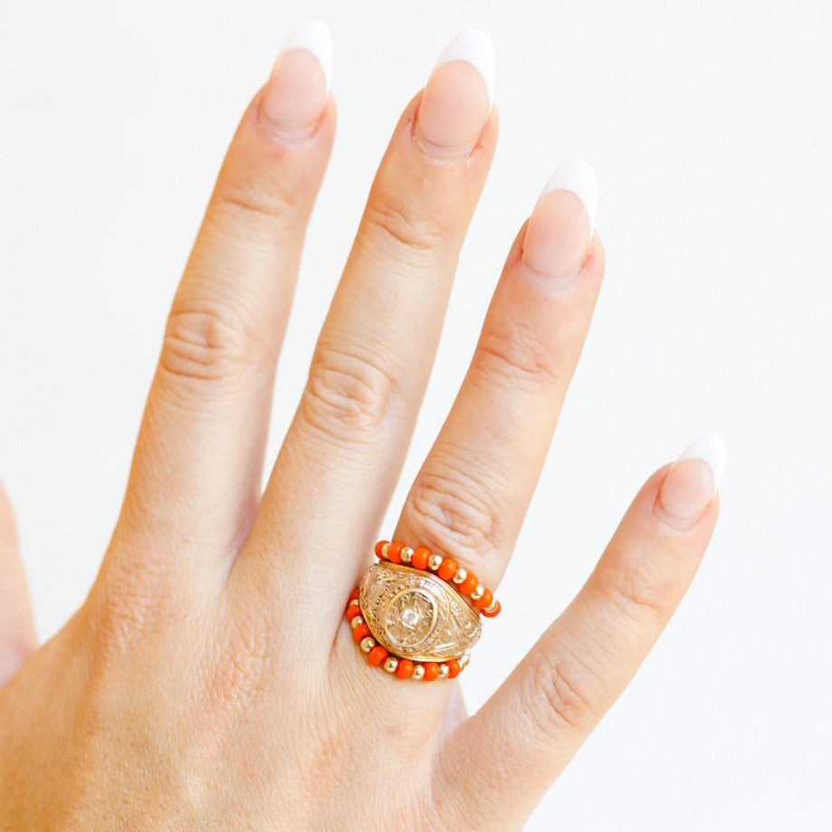 The Poppi Ring in Orange