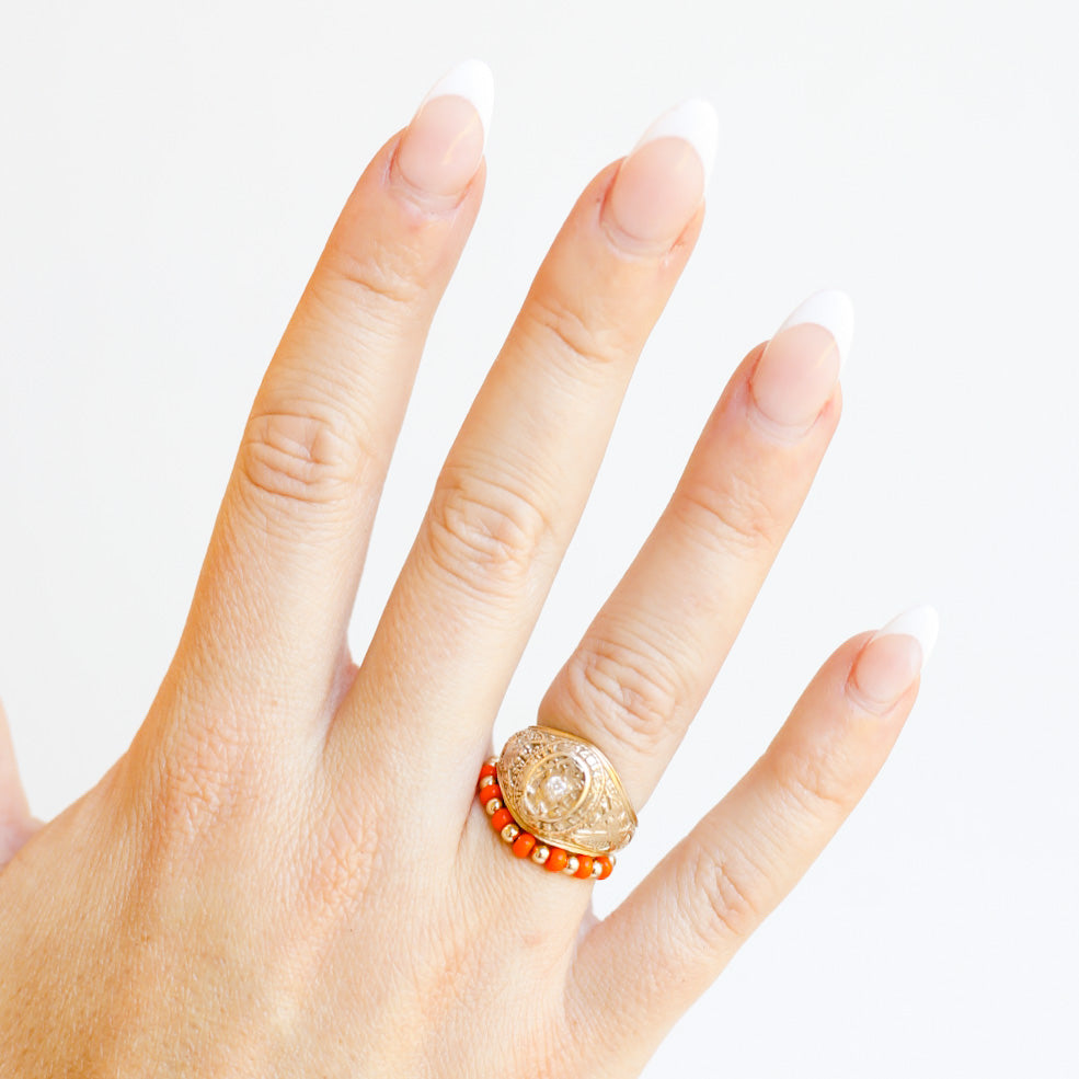 The Poppi Ring in Orange