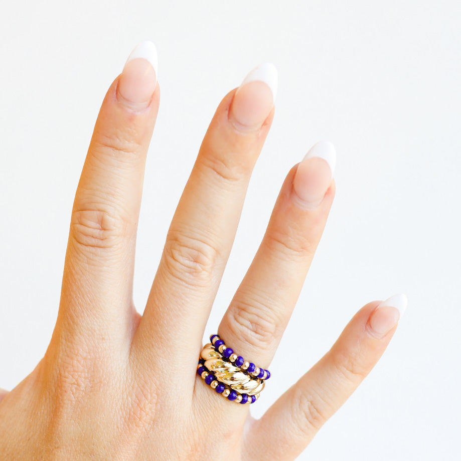 The Poppi Ring in Navy