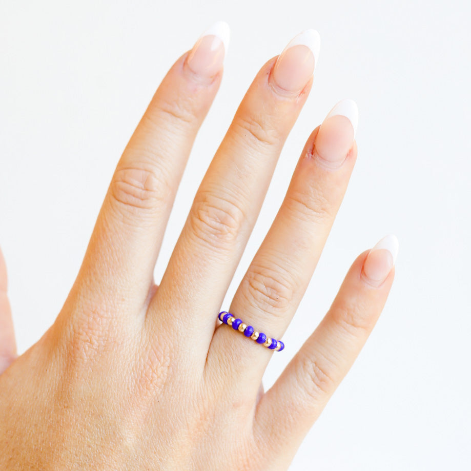 The Poppi Ring in Blue