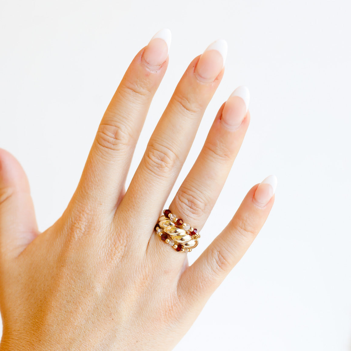 Game Day Swarovski Crystal Ring – Beaded Blondes