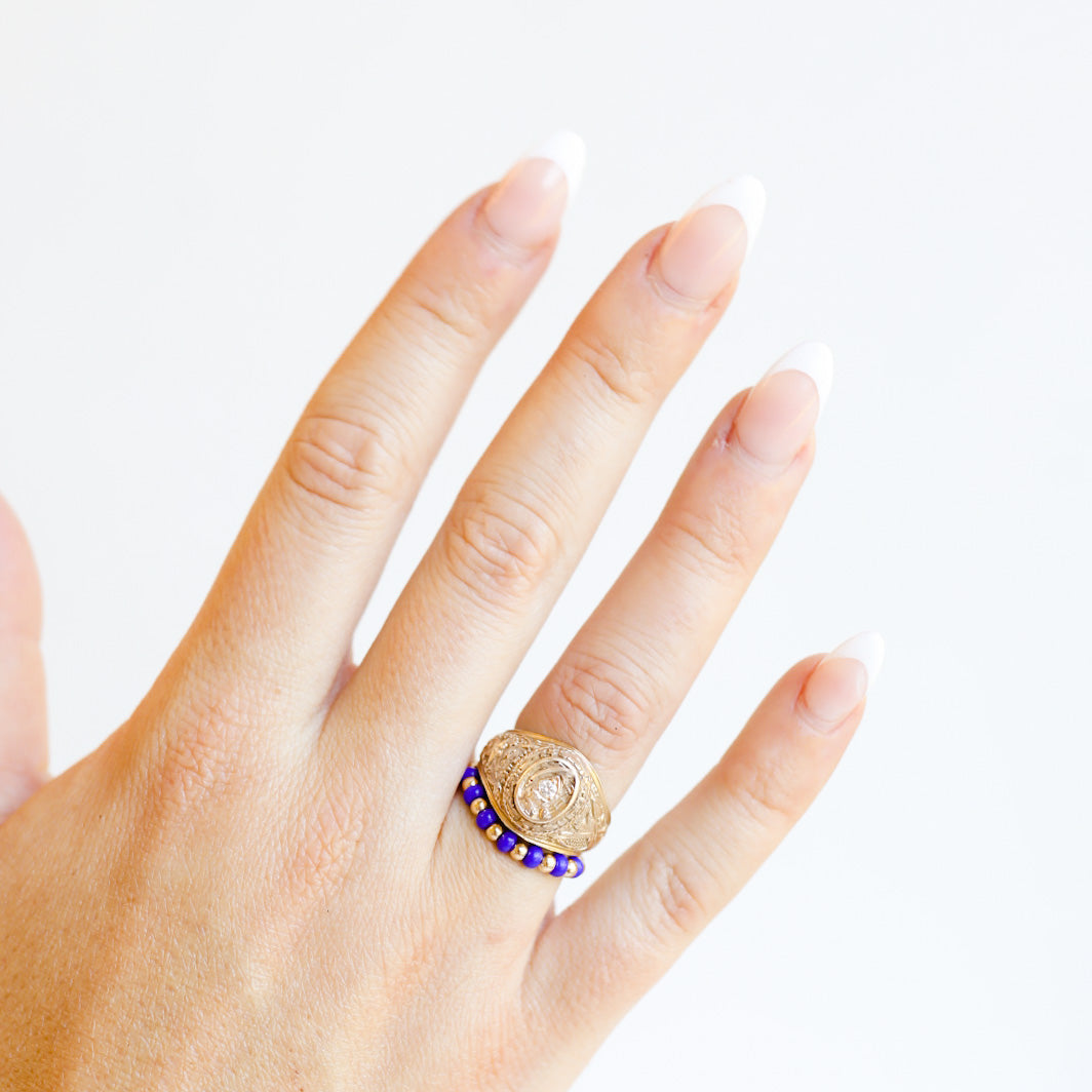The Poppi Ring in Blue