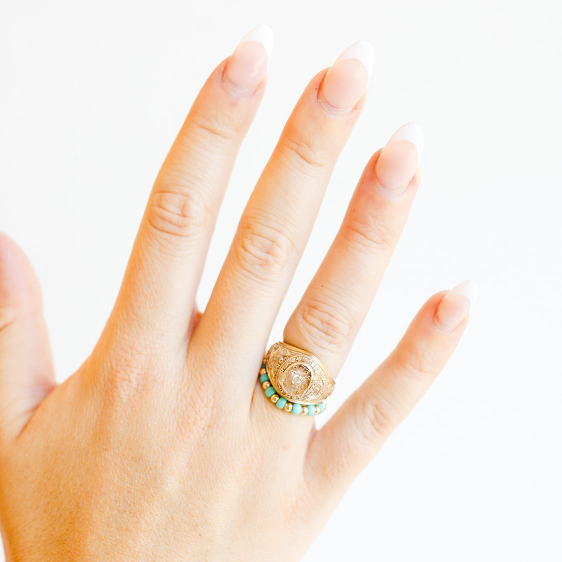 The Poppi Ring in Turquoise