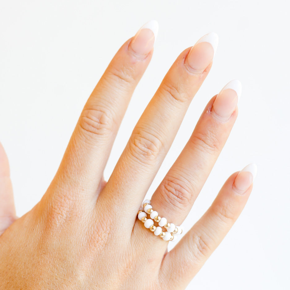 The Poppi Ring in White