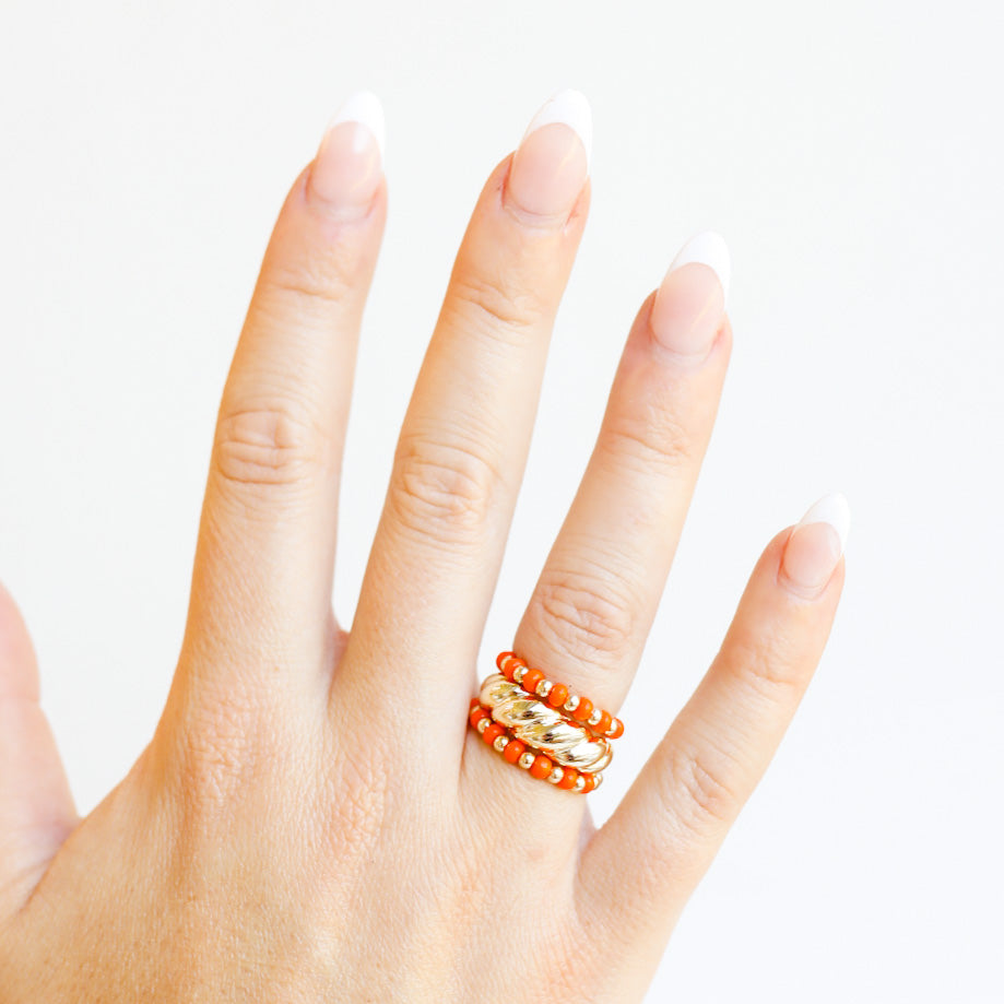 The Poppi Ring in Orange