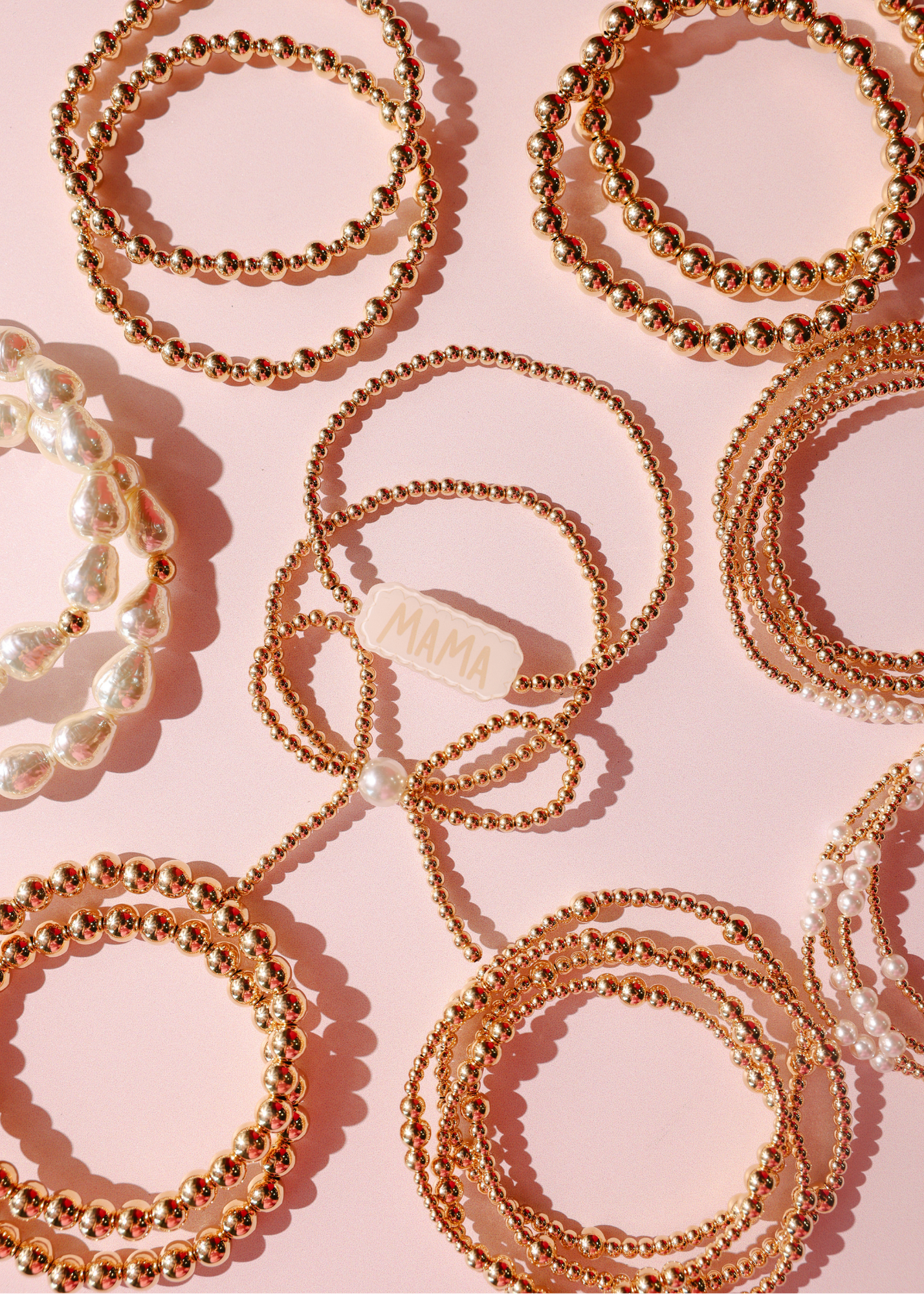 Mama Bracelet on Gold
