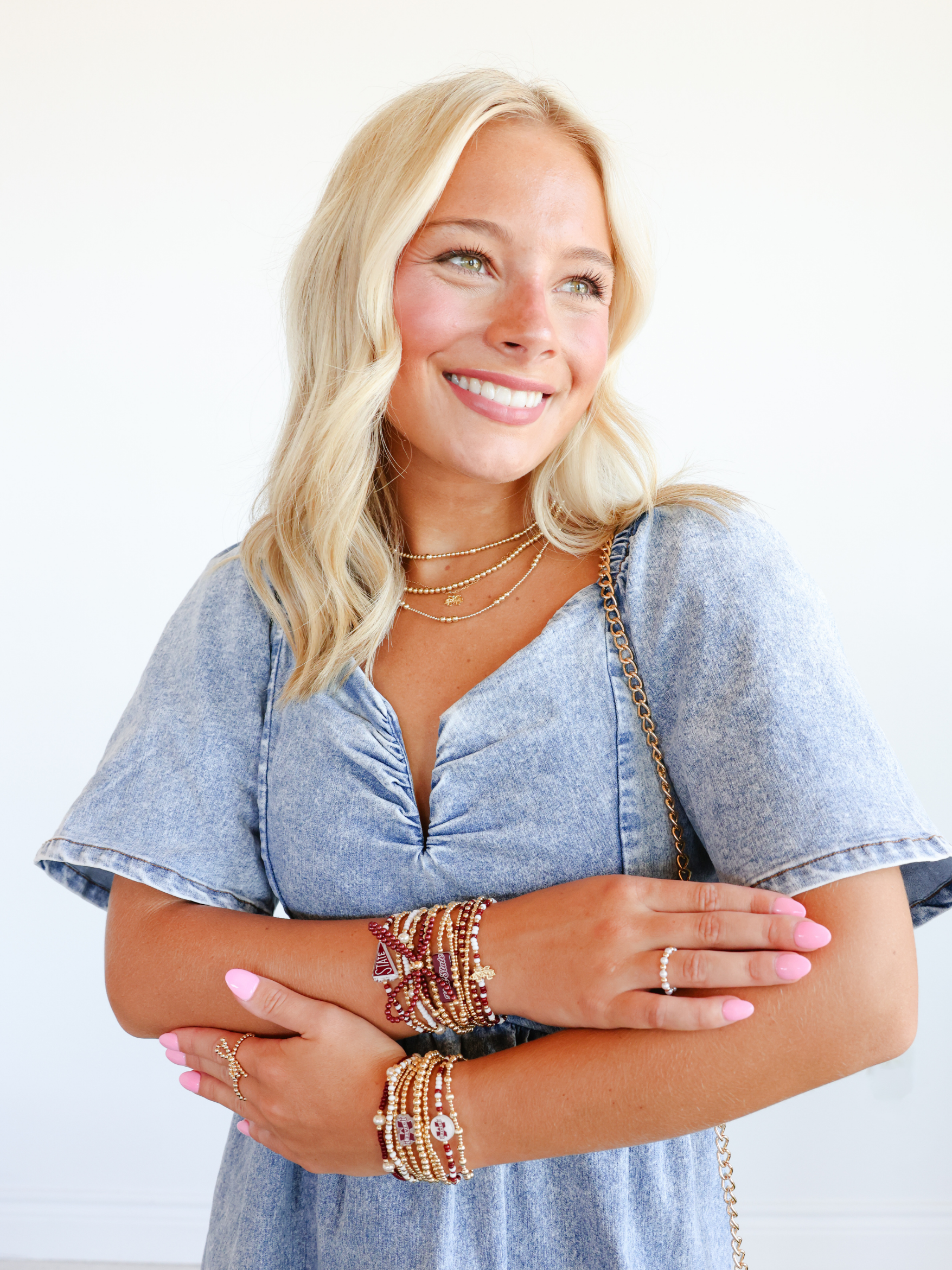 Mississippi State University Logo Charm Necklace