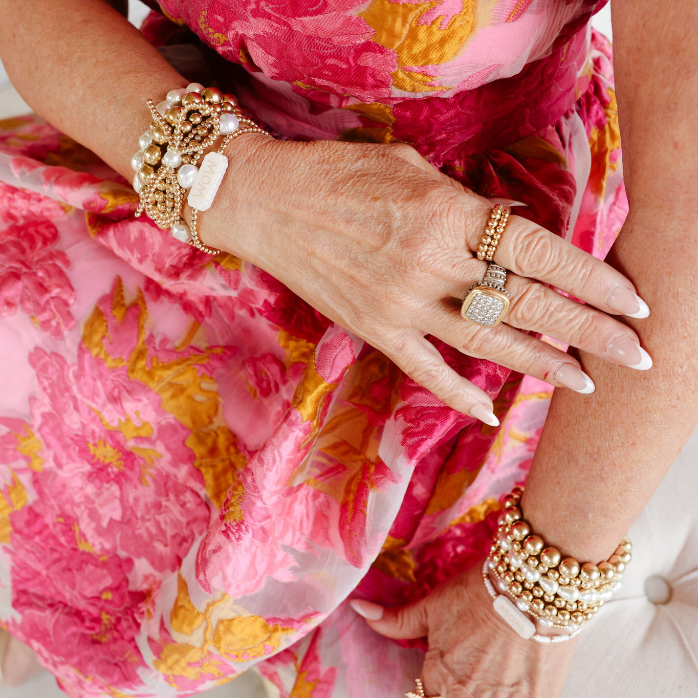 Mom Bracelet on Gold