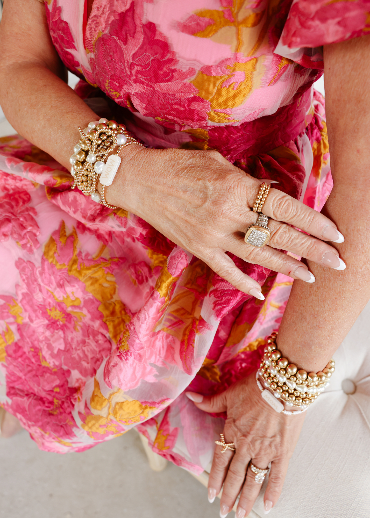 Mom Bracelet on Gold
