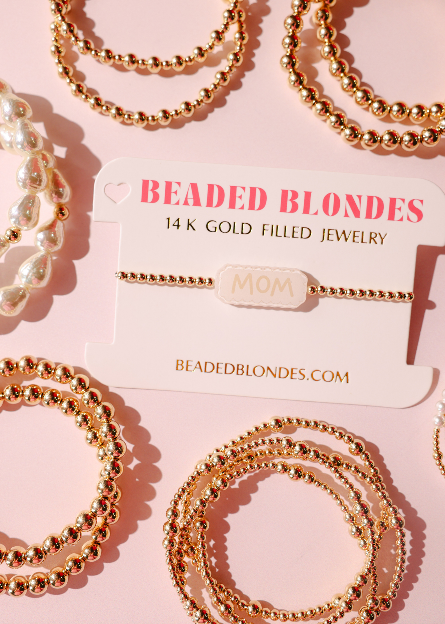 Mom Bracelet on Gold