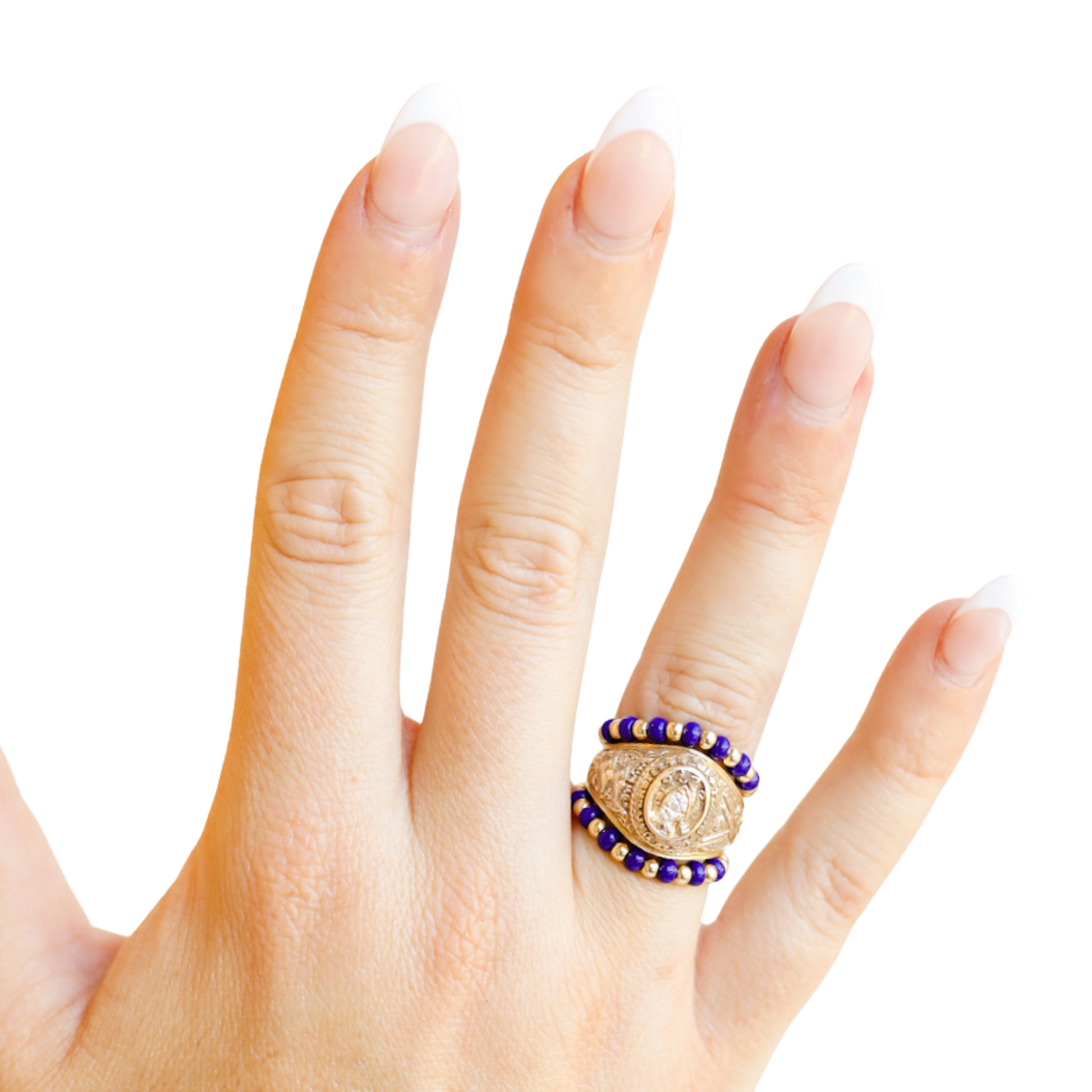 The Poppi Ring in Navy