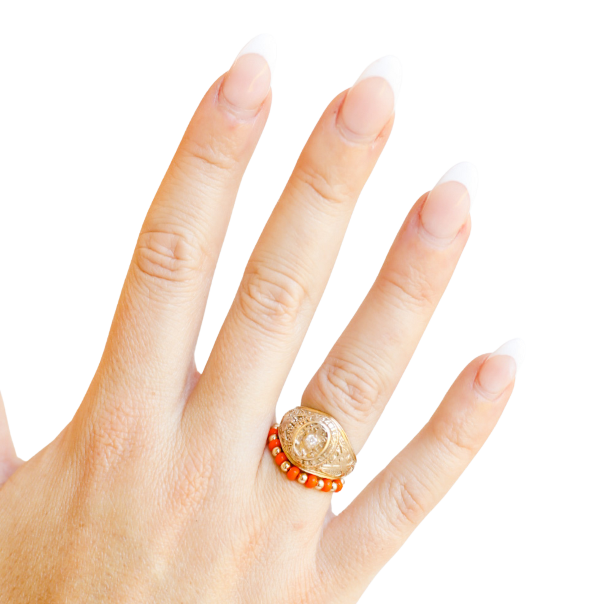 The Poppi Ring in Orange
