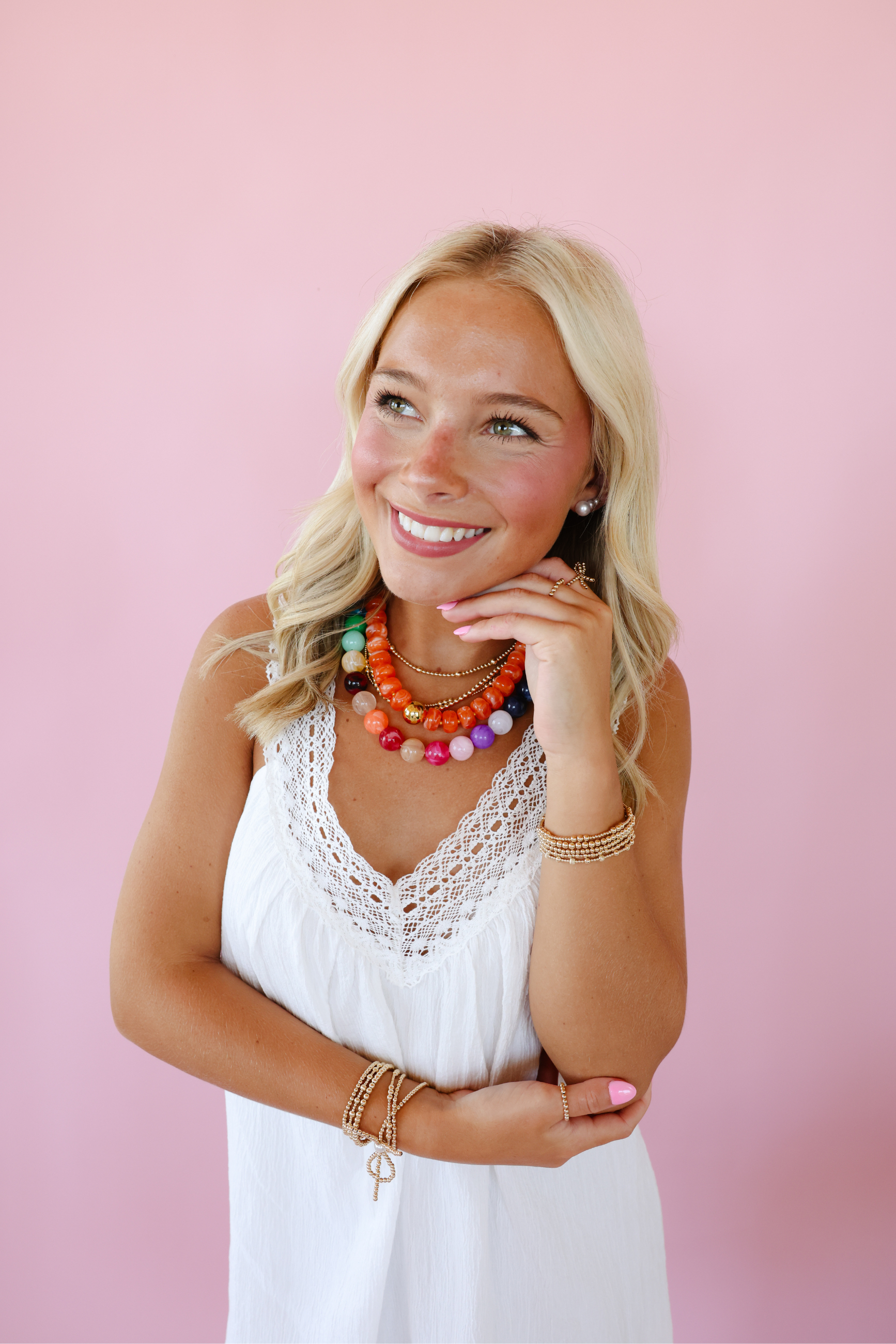 Orange Gumball Necklace