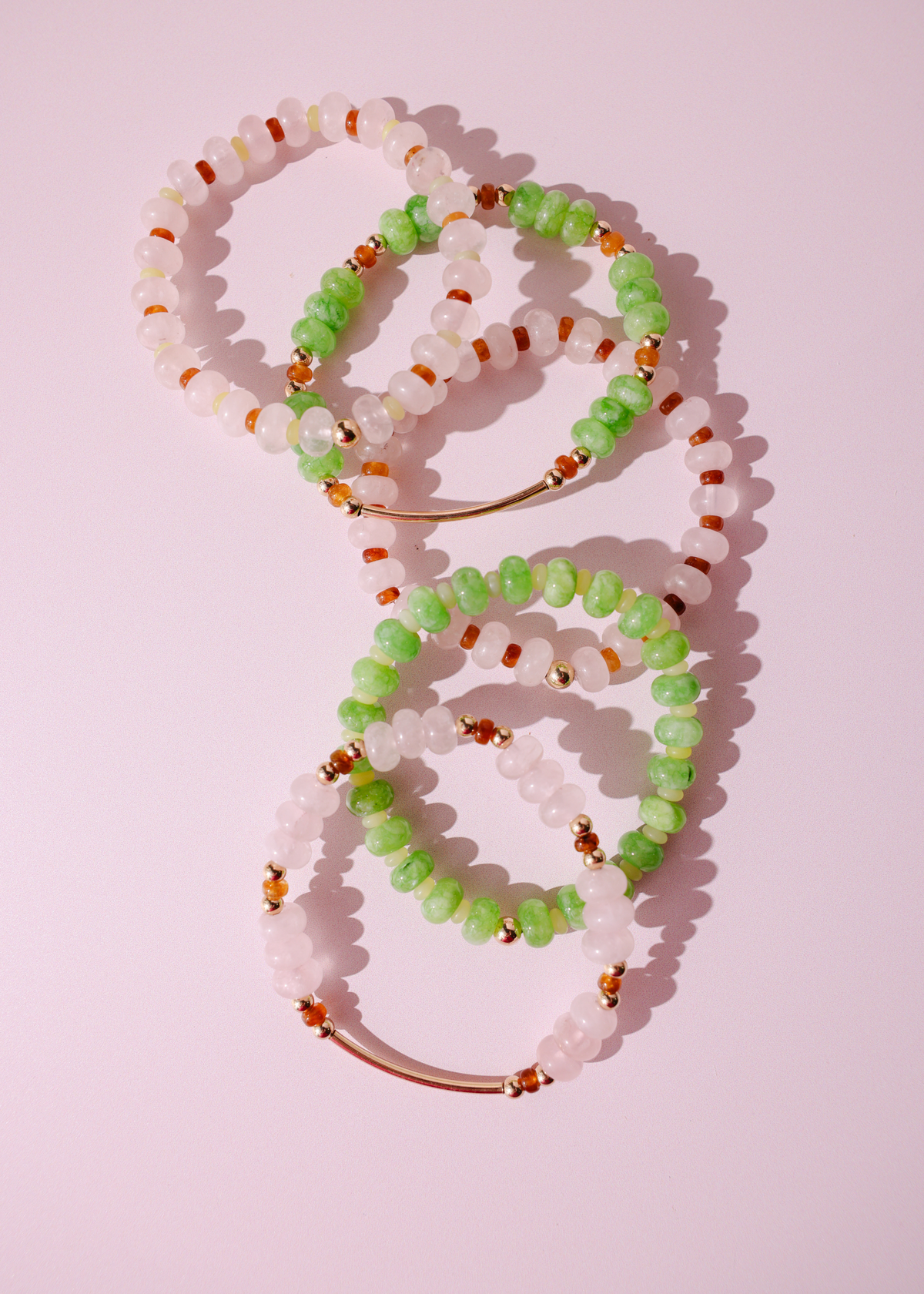 Caroline Bracelet in Pink and Brown