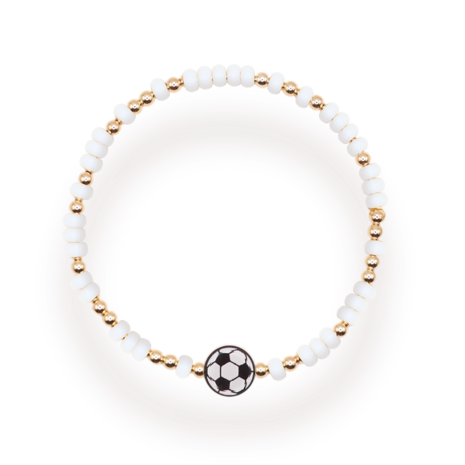Soccer Ball Sprinkle Bracelet (Kids Size)