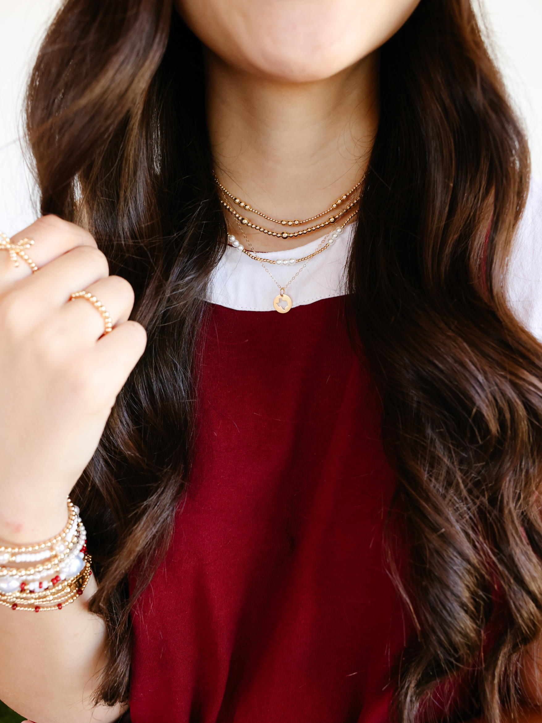 Texas Cutout Charm Necklace