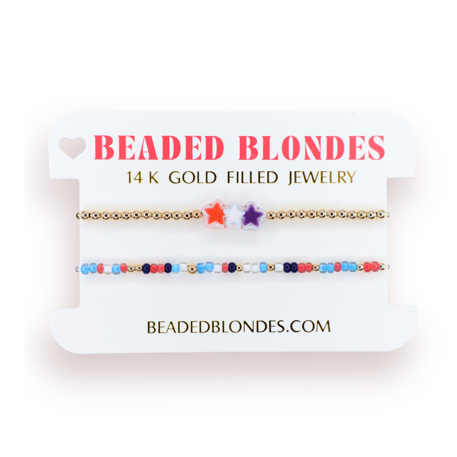 Stars Bracelet + Bomb Pop Sprinkle (Stack of 2)