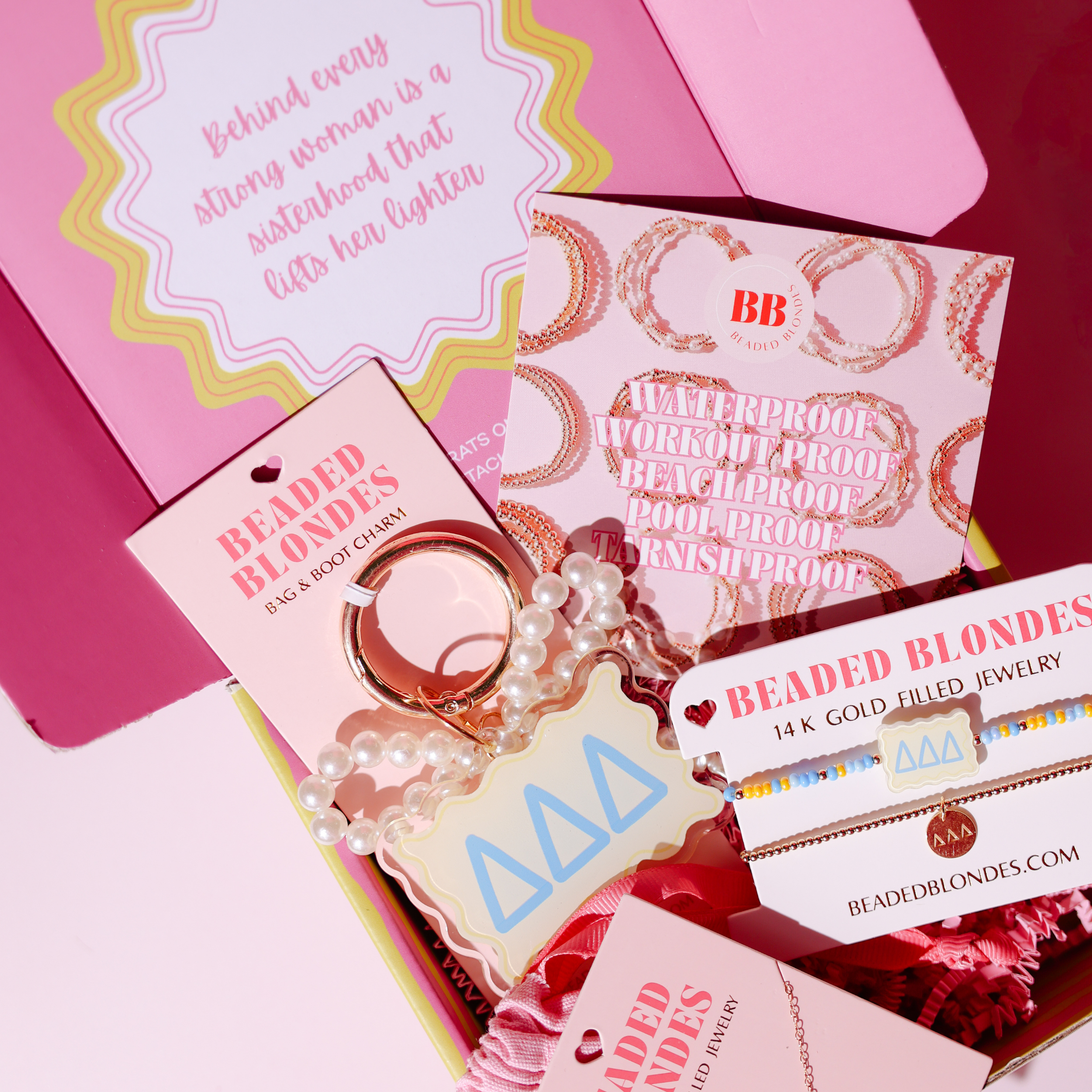 Tri Delta Sisterhood Stack Box