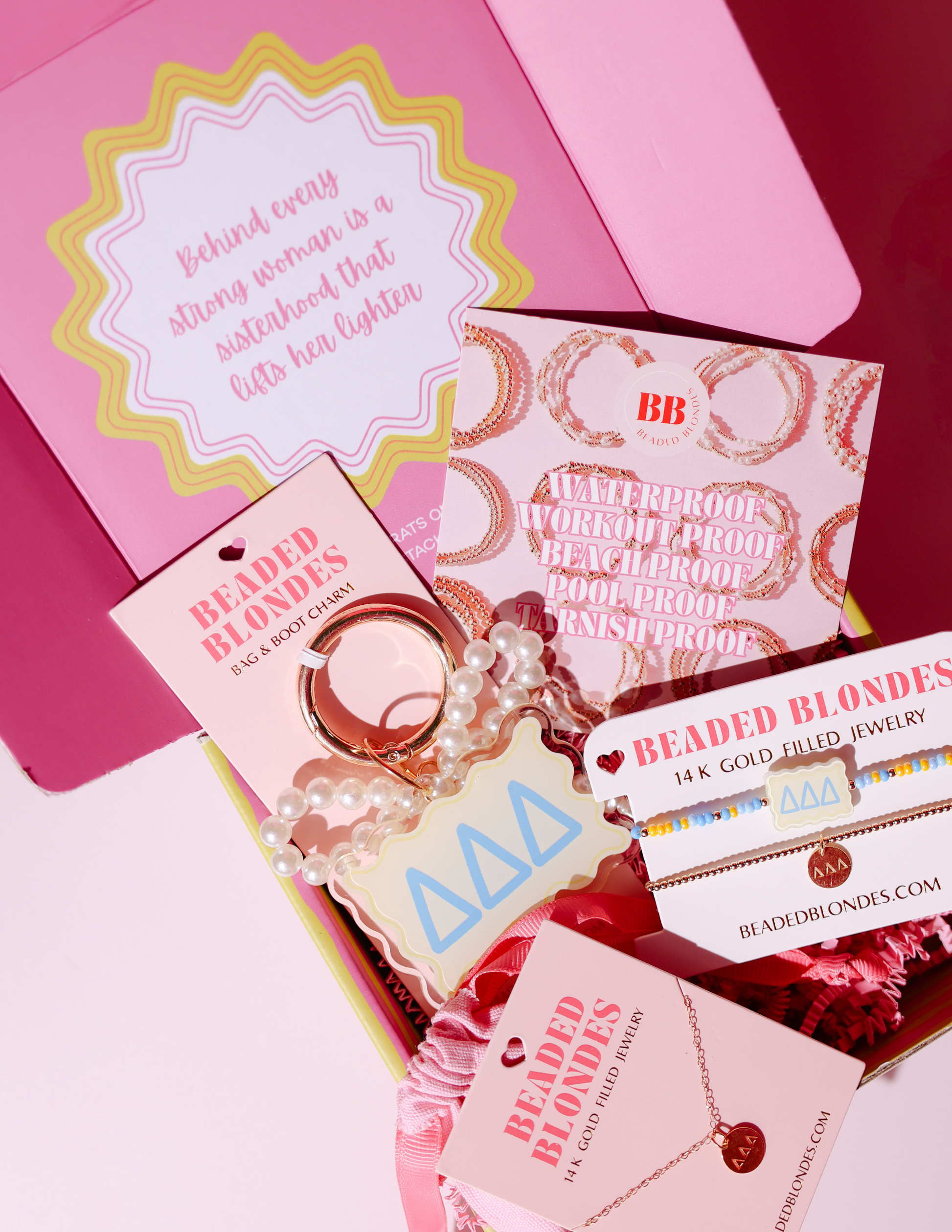 Tri Delta Sisterhood Stack Box