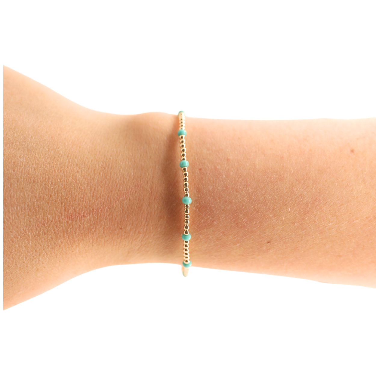 Turquoise Dainty Poppi Bracelet (Kids Size)