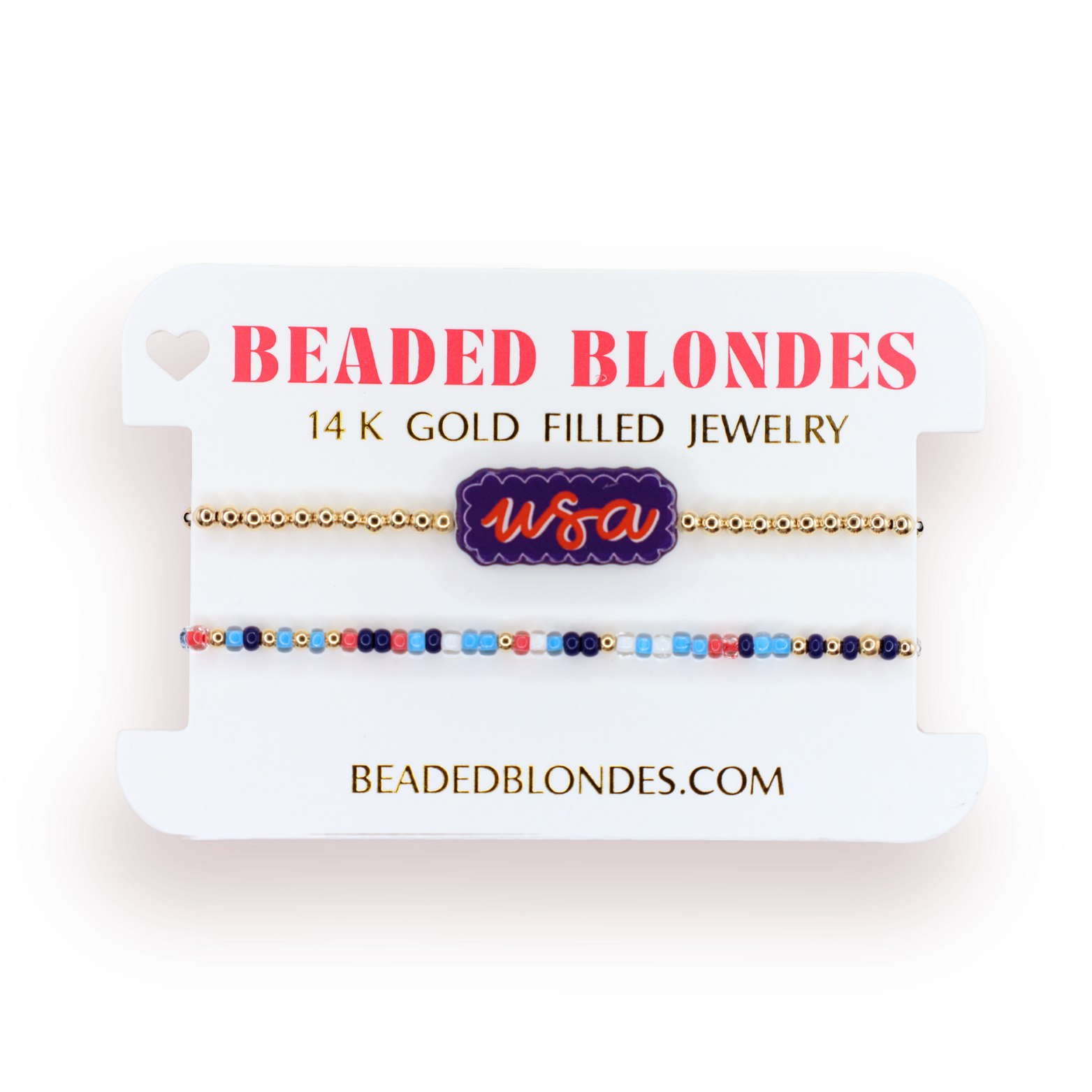 USA Bracelet + Bomb Pop Sprinkle (Stack of 2)