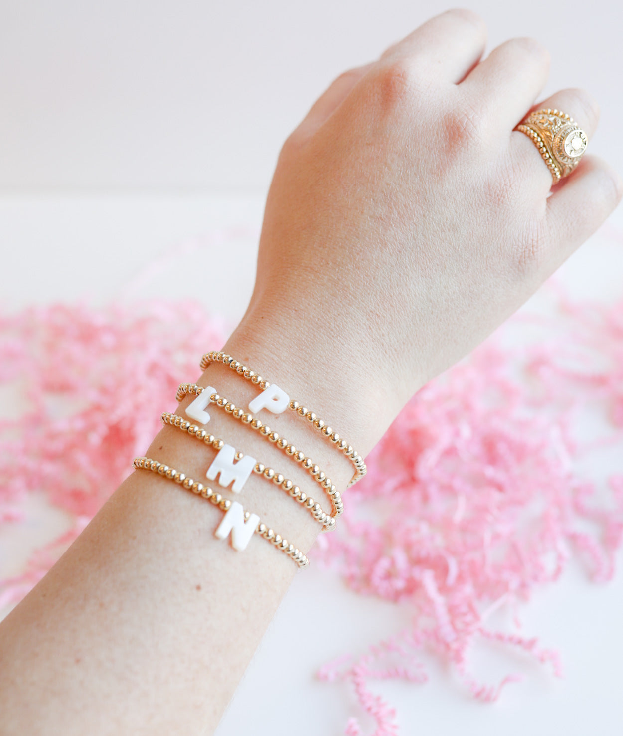 Pearl Initial Bracelet