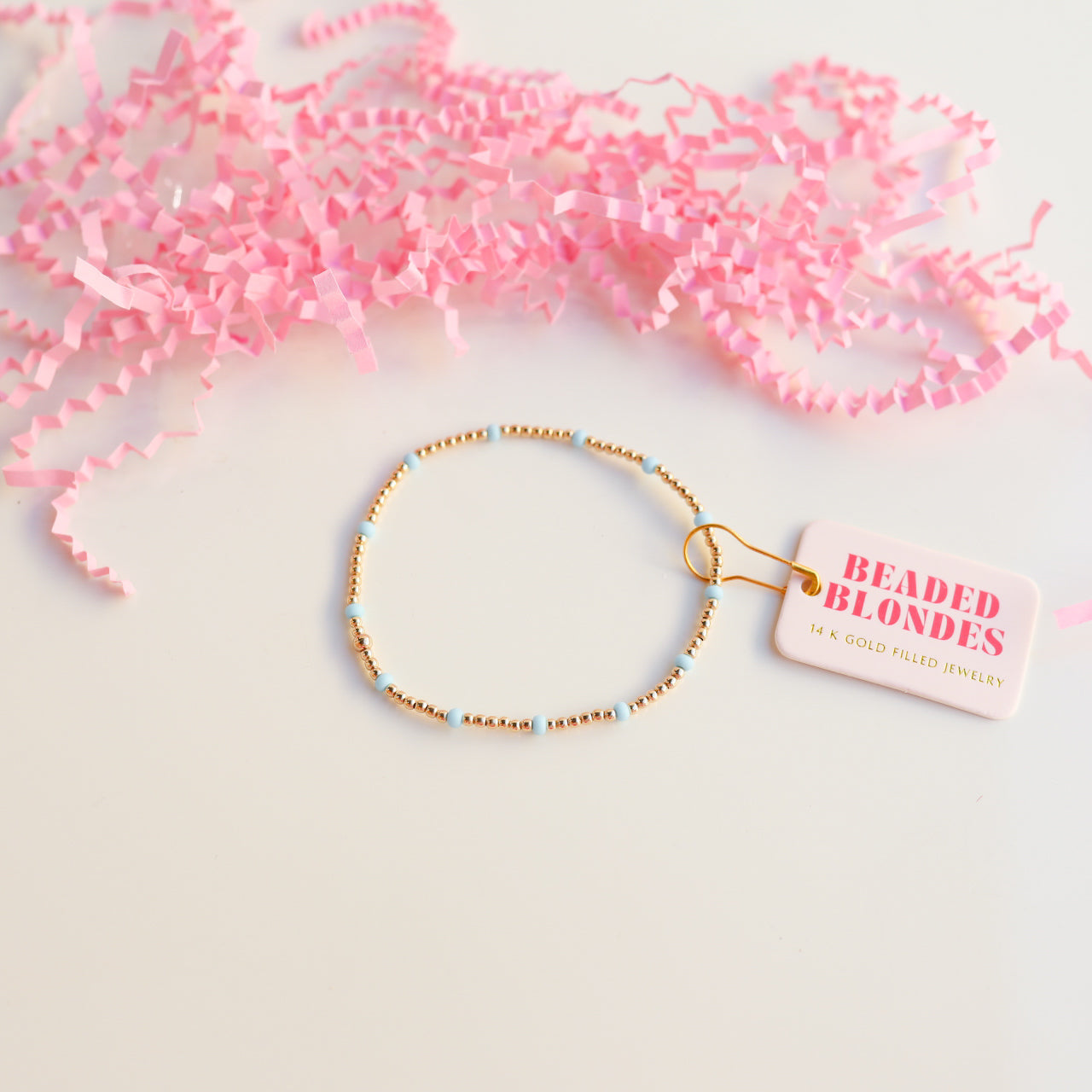 Sky Blue Dainty Poppi Bracelet (Sale)