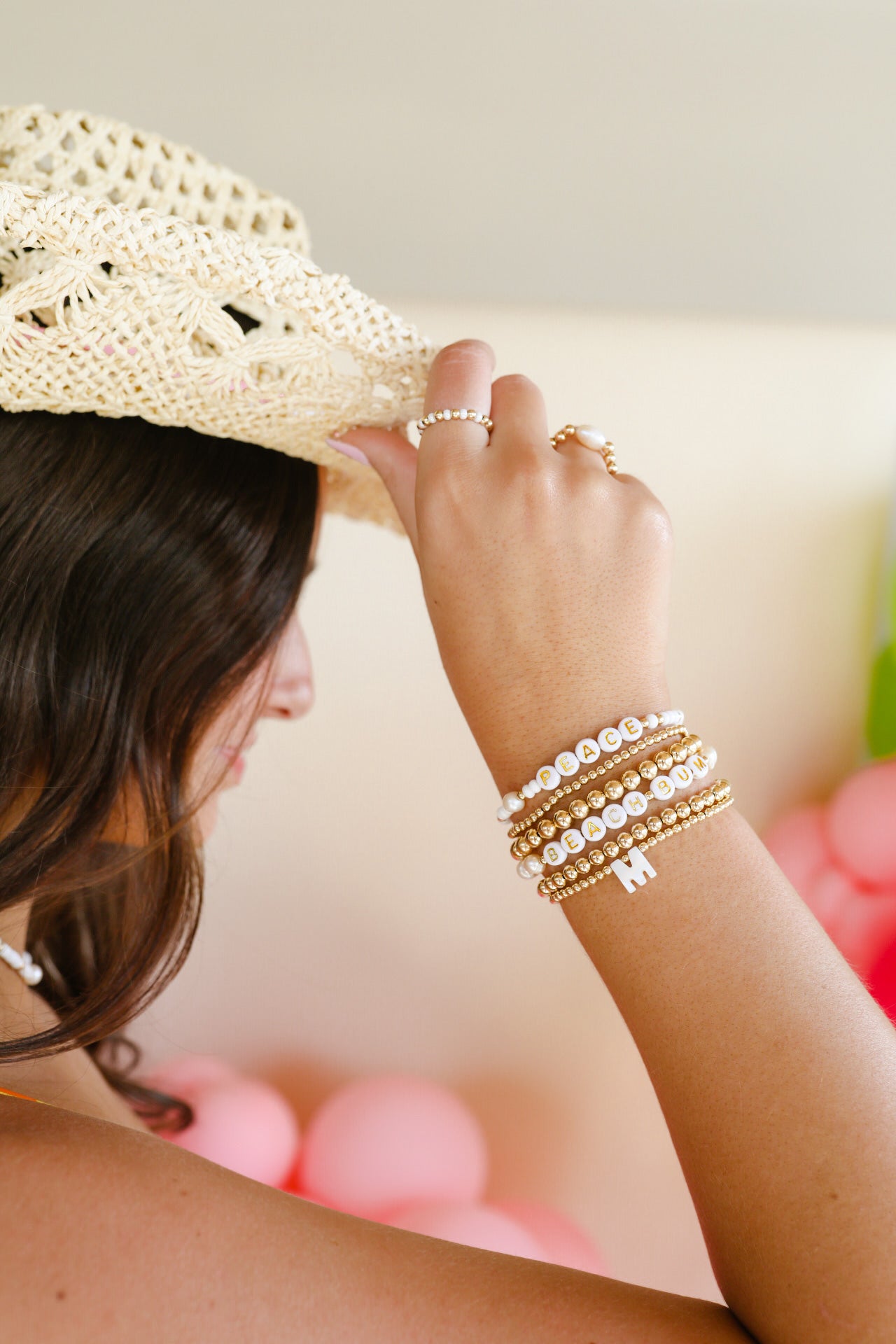 Pearl Initial Bracelet