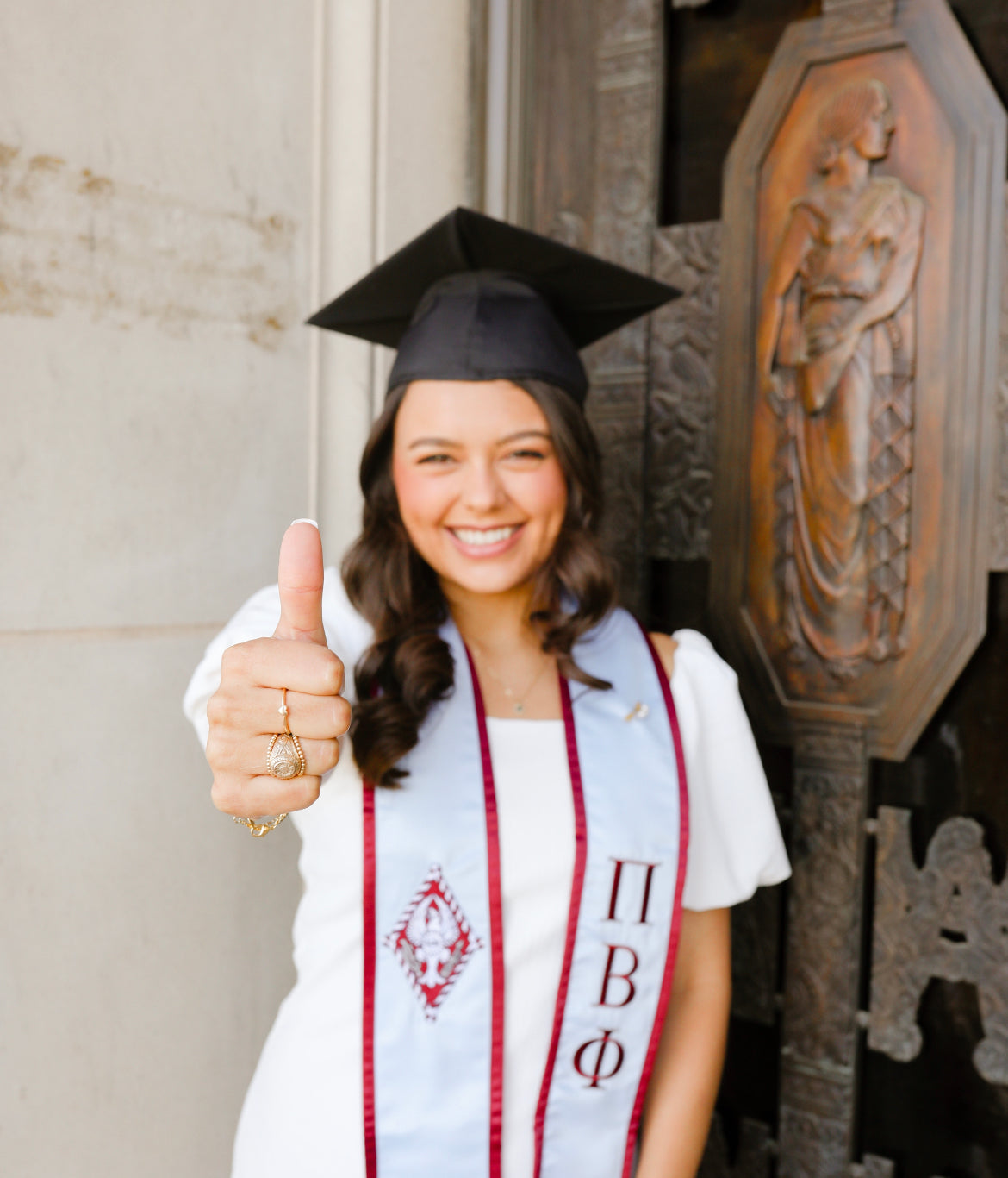 Lexi 2MM Beaded Band Rings in Gold (set of 2)