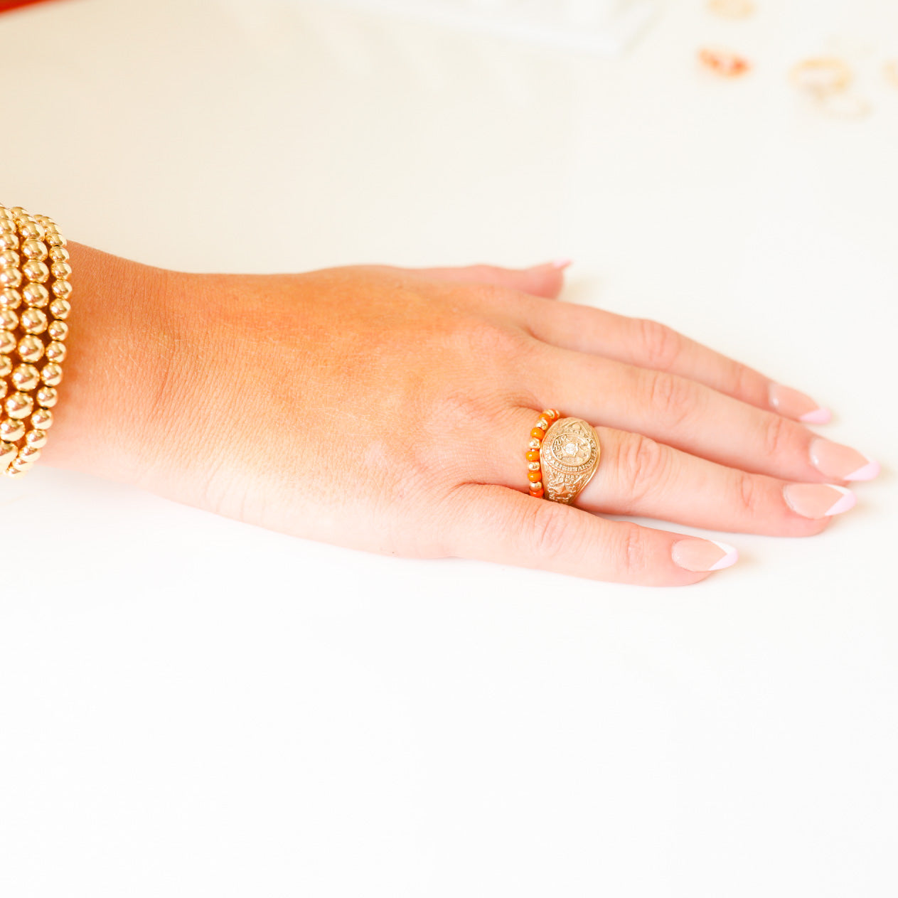 The Poppi Ring in Orange